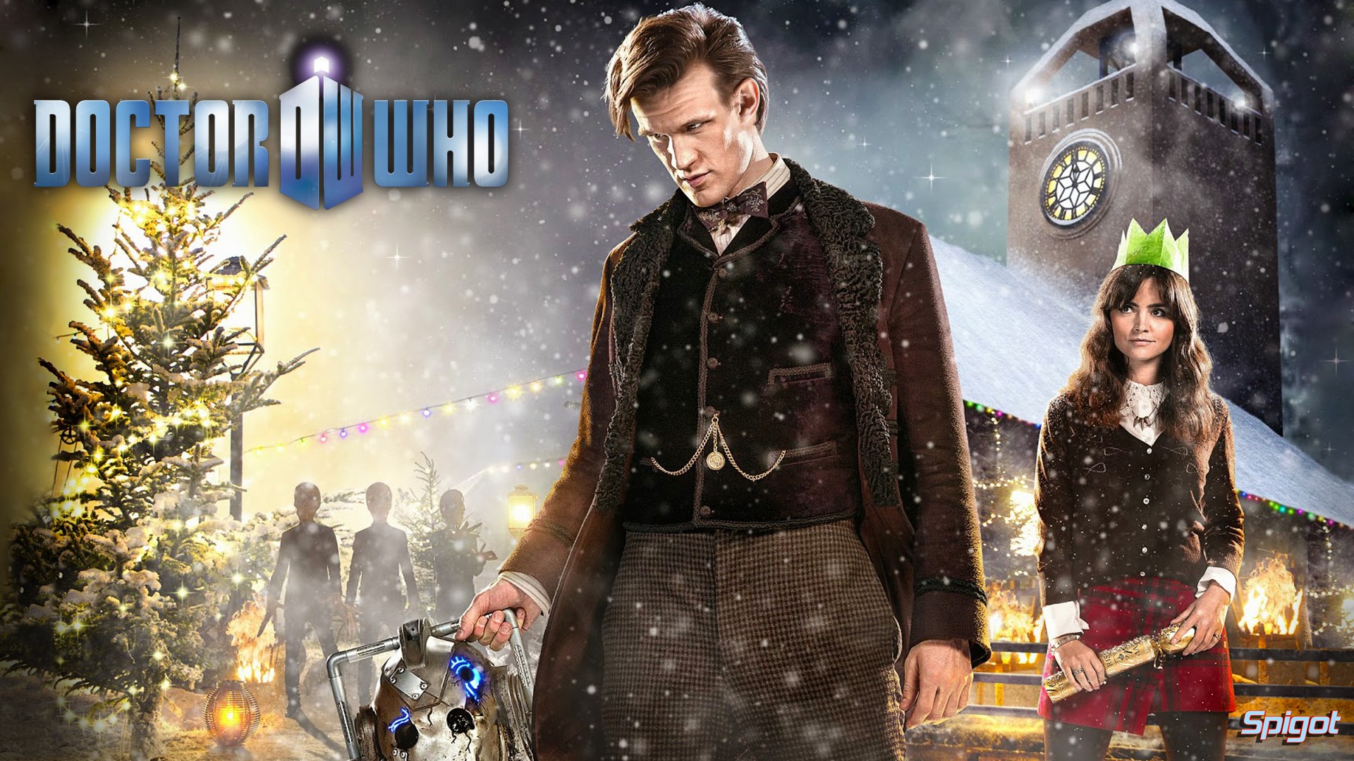 The Doctor Doctor Who Matt Smith Clara Oswald Eleventh Doctor Jenna Louise Coleman 1920x1080
