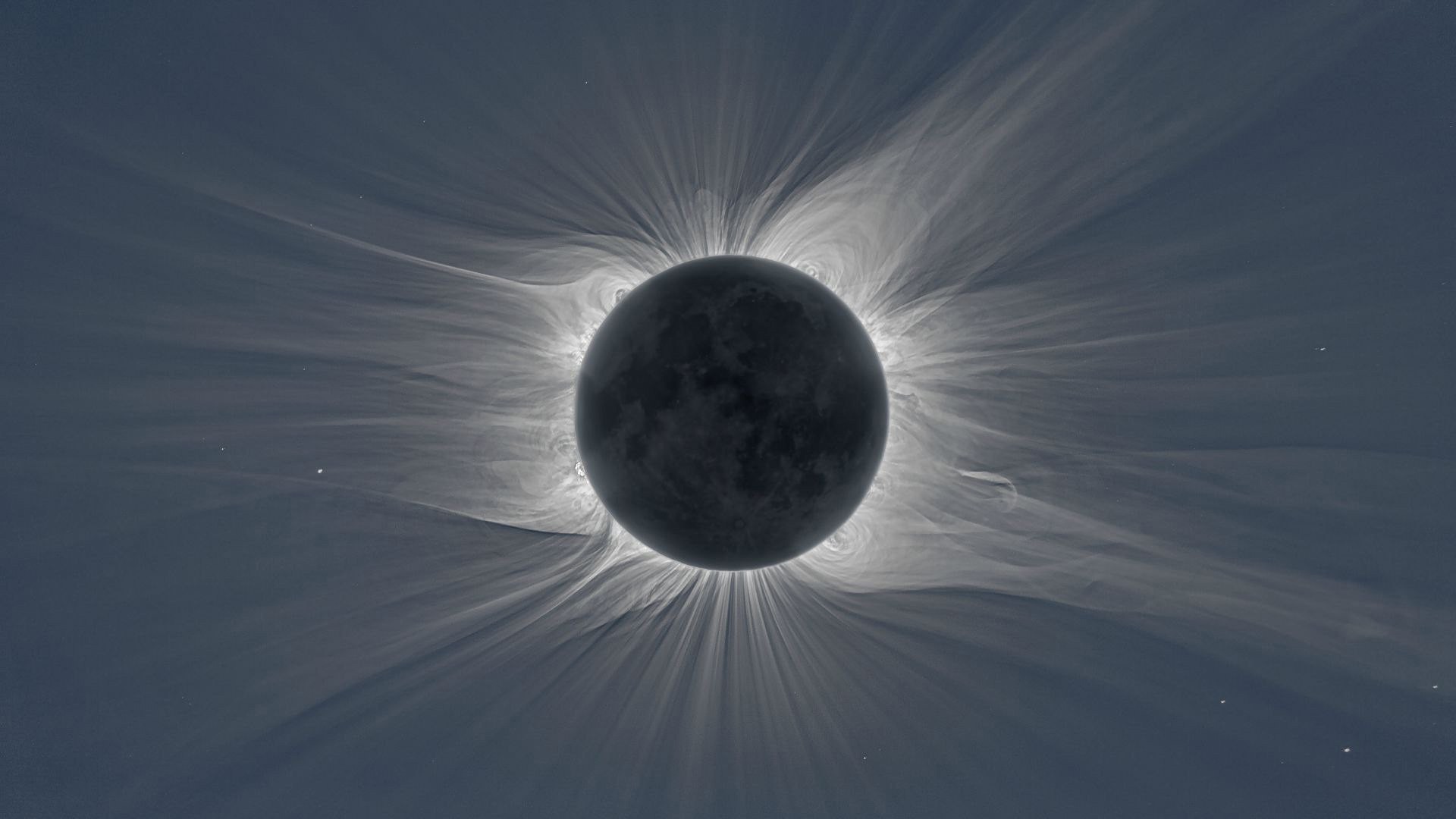Solar Eclipse Planet Space Space Art Moon 1920x1080