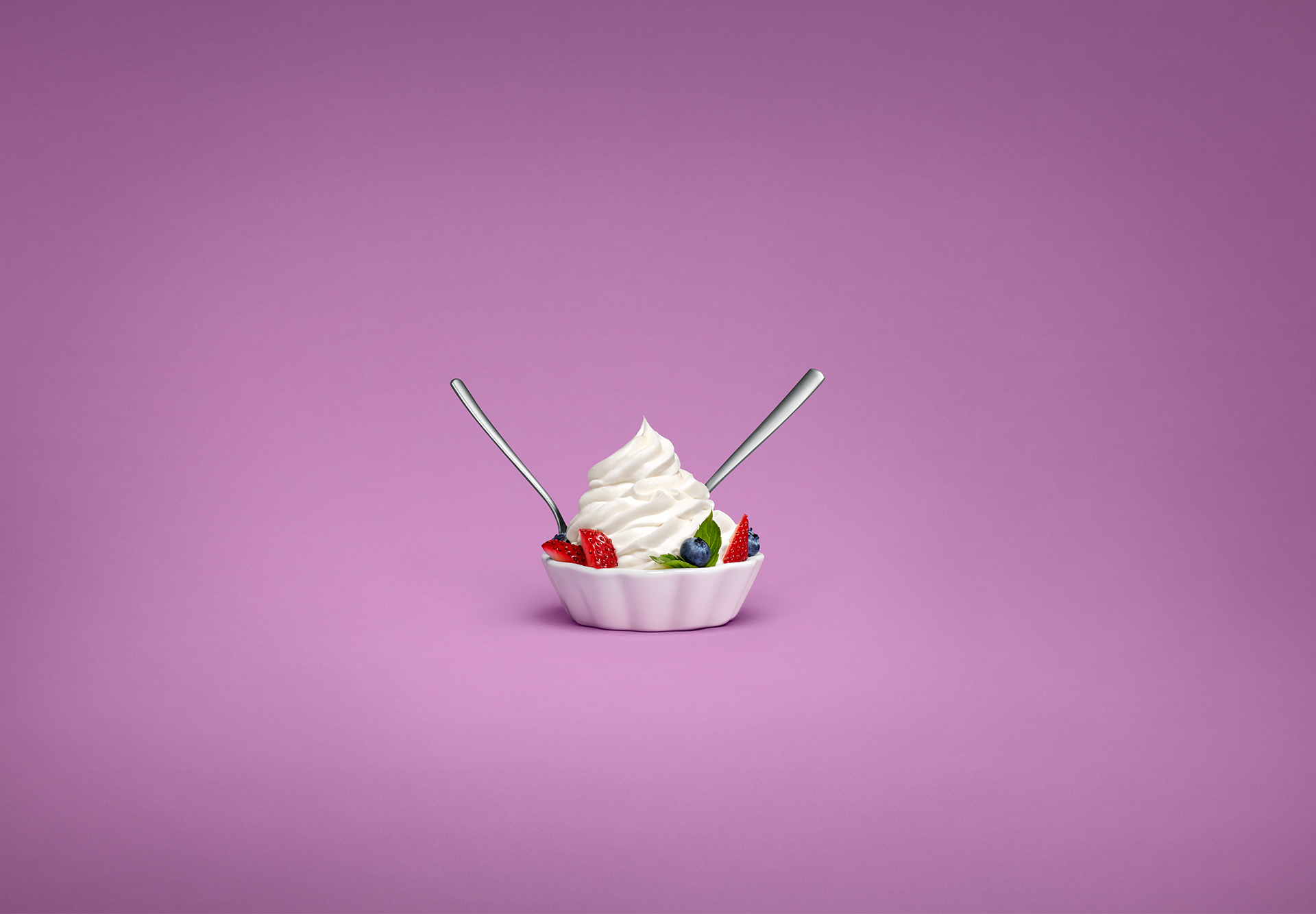 Android Operating System Food Dessert Strawberries Blueberries Mint Leaves Sweets 1920x1334