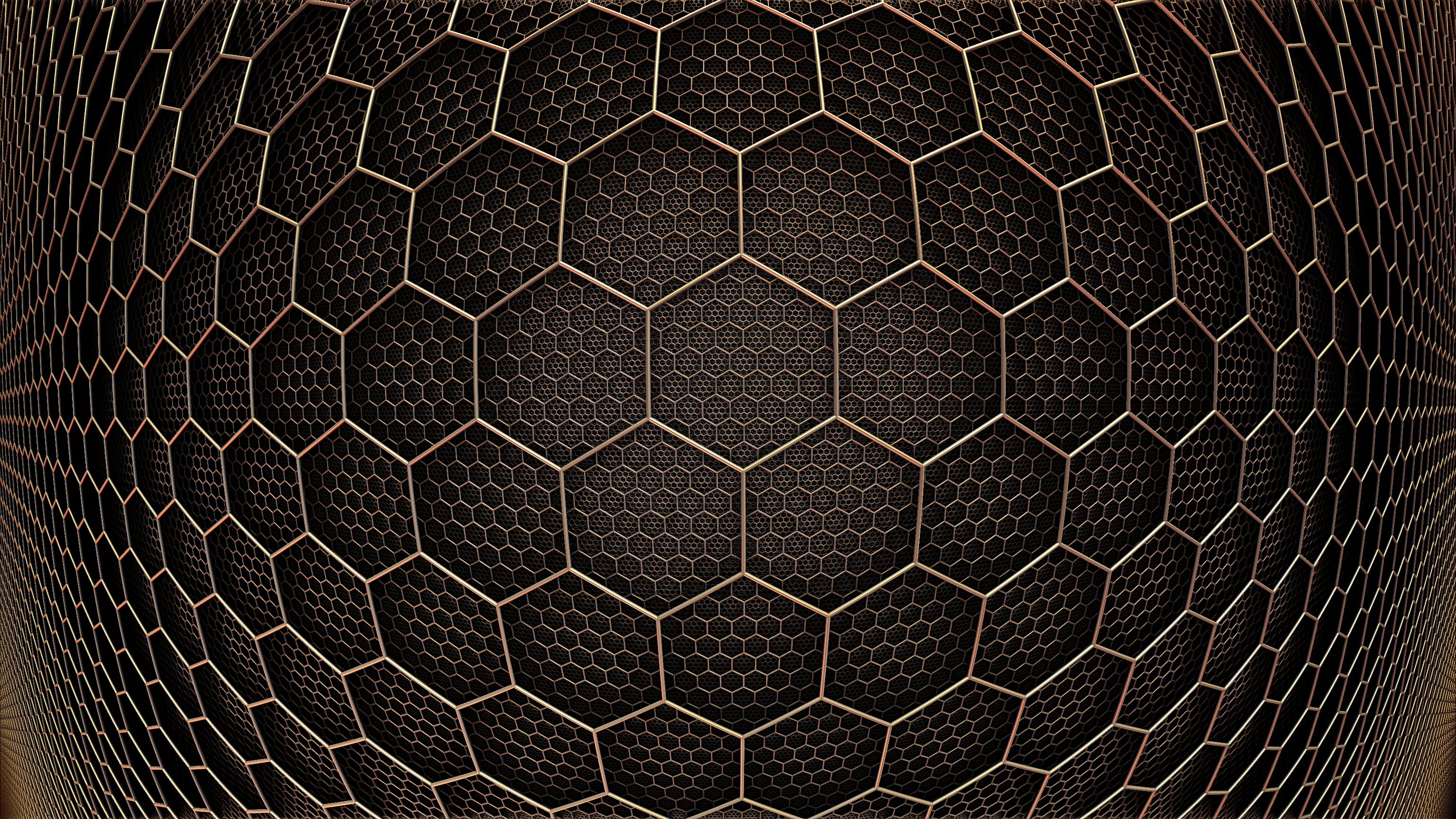 Abstract Hexagon 3d Design 3072x1728