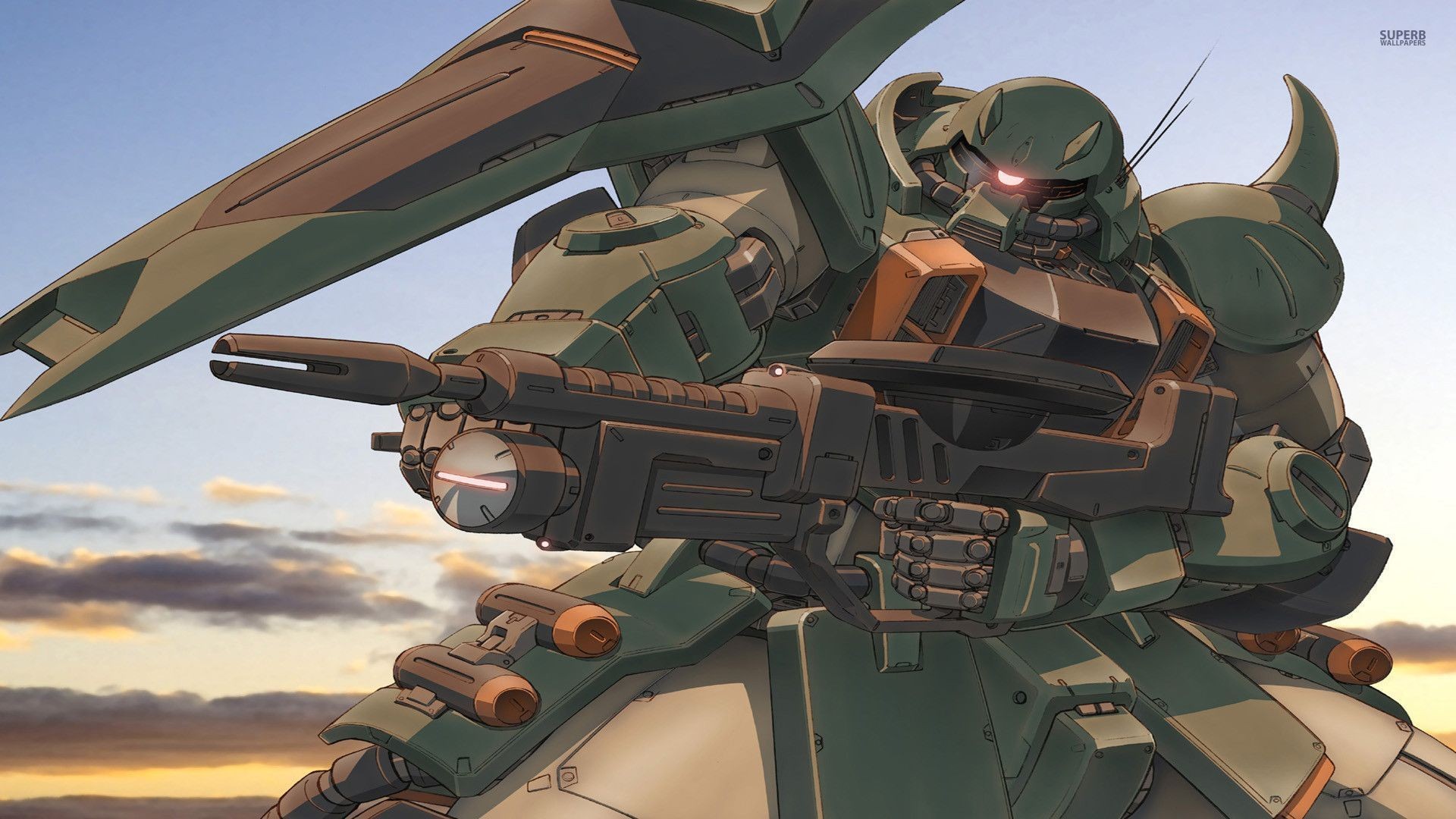 Gundam Zaku Ii Mobile Suit Gundam SEED Weapon Anime 1920x1080