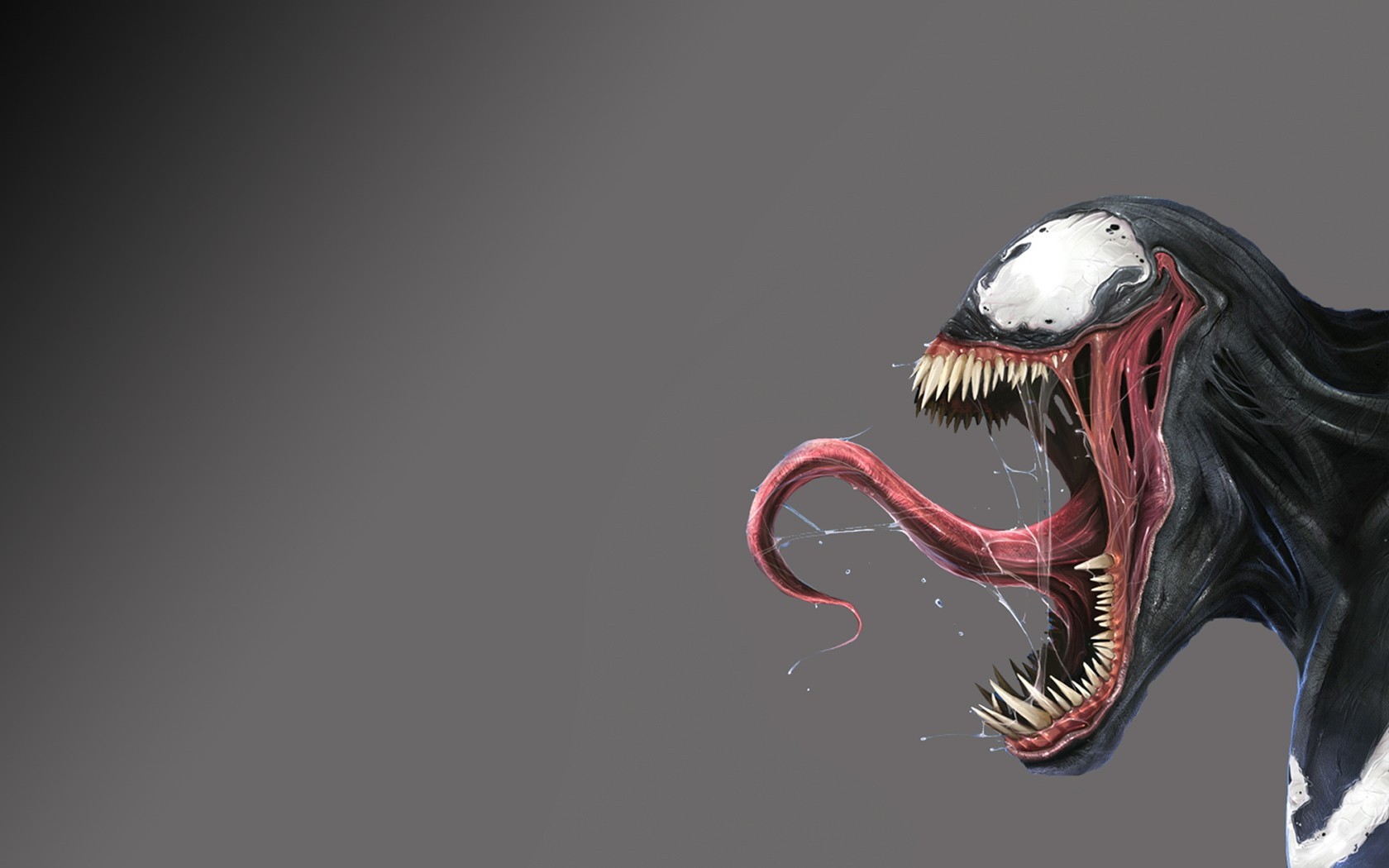 Venom Gray Background Villain 1680x1050