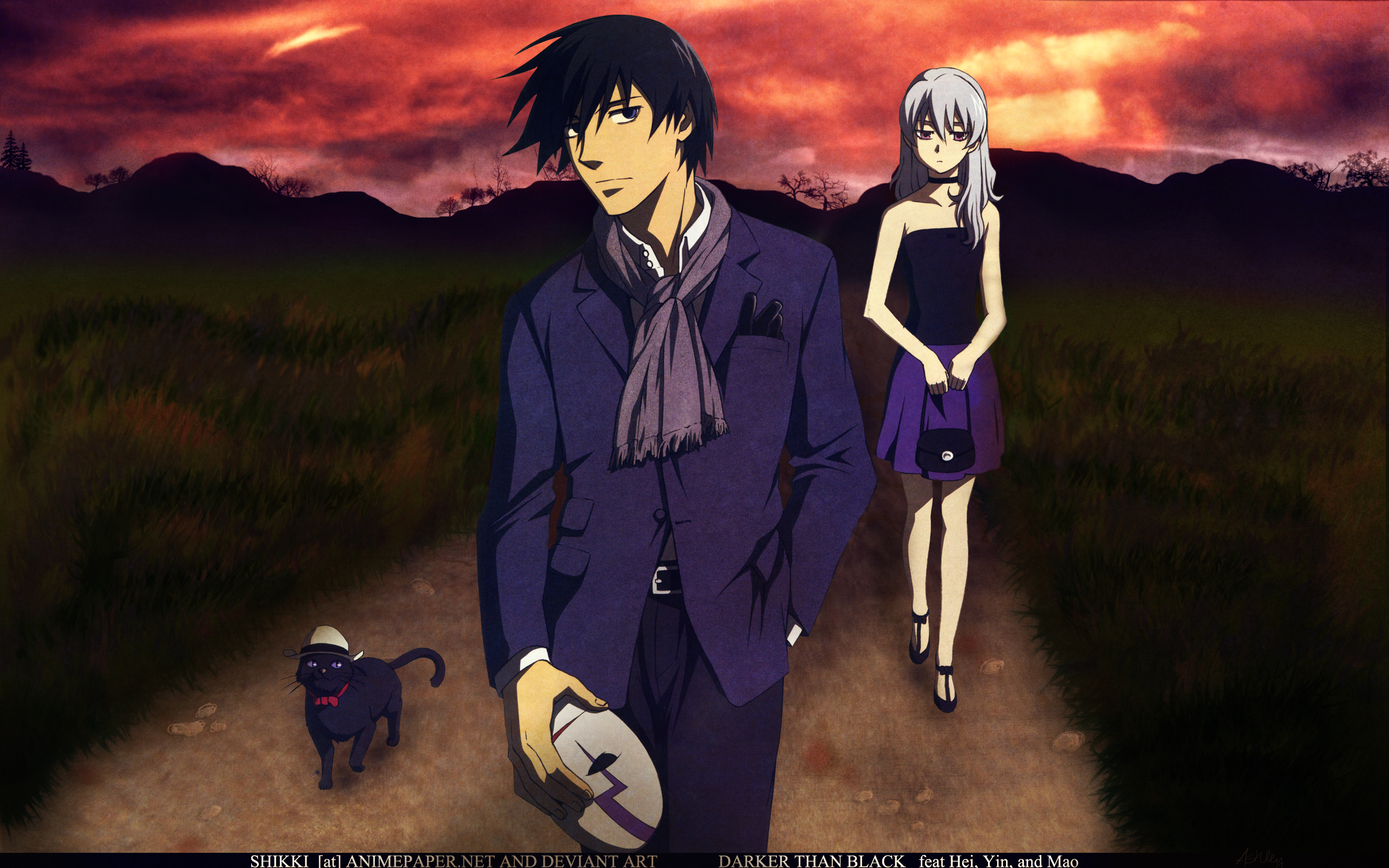 Darker Than Black Yin Hei Mao Watermarked DeviantArt 2560x1600