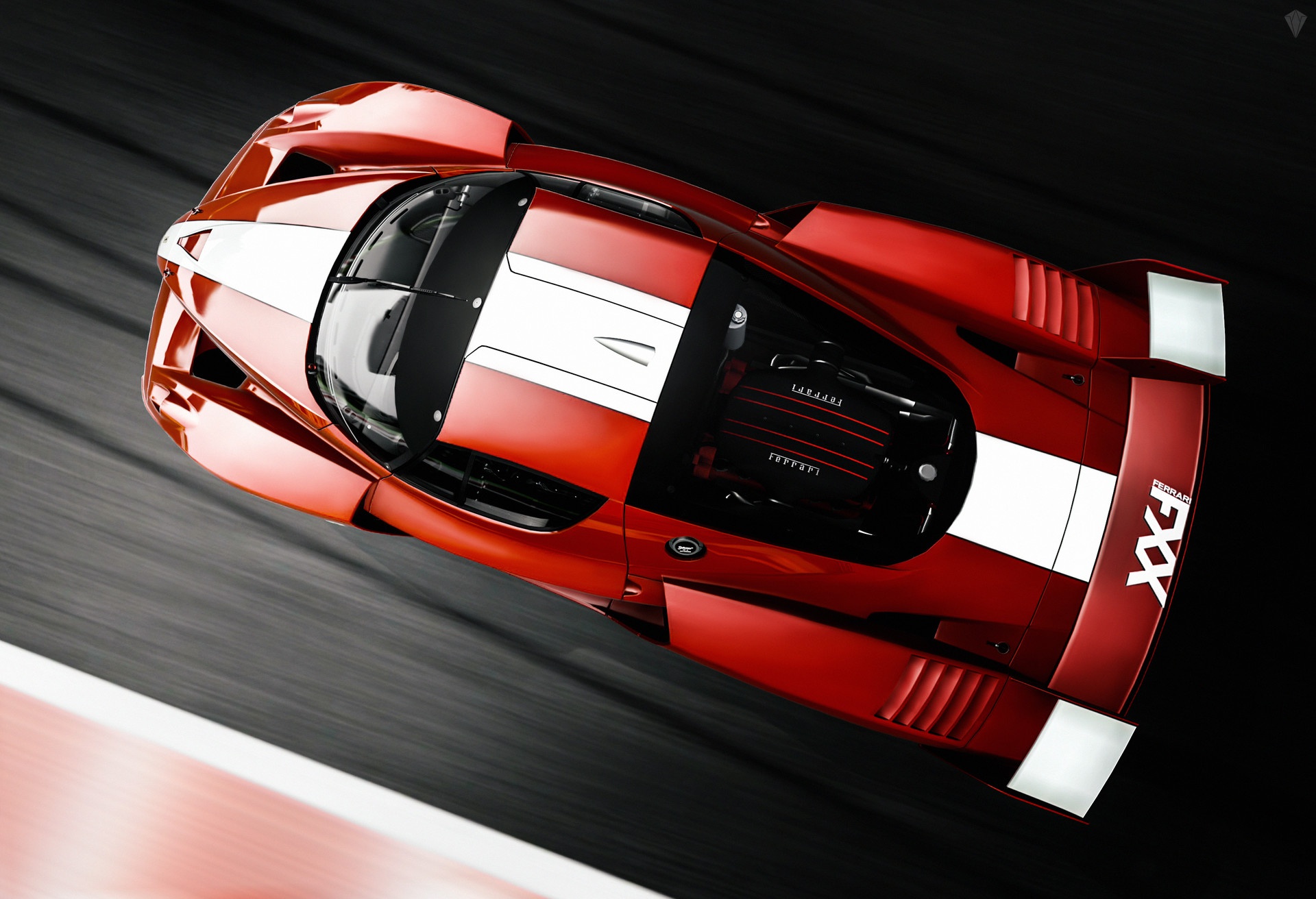 Red Cars Car Vehicle Gran Turismo 6 Video Games Ferrari FXX Ferrari Racing Stripes 1920x1312