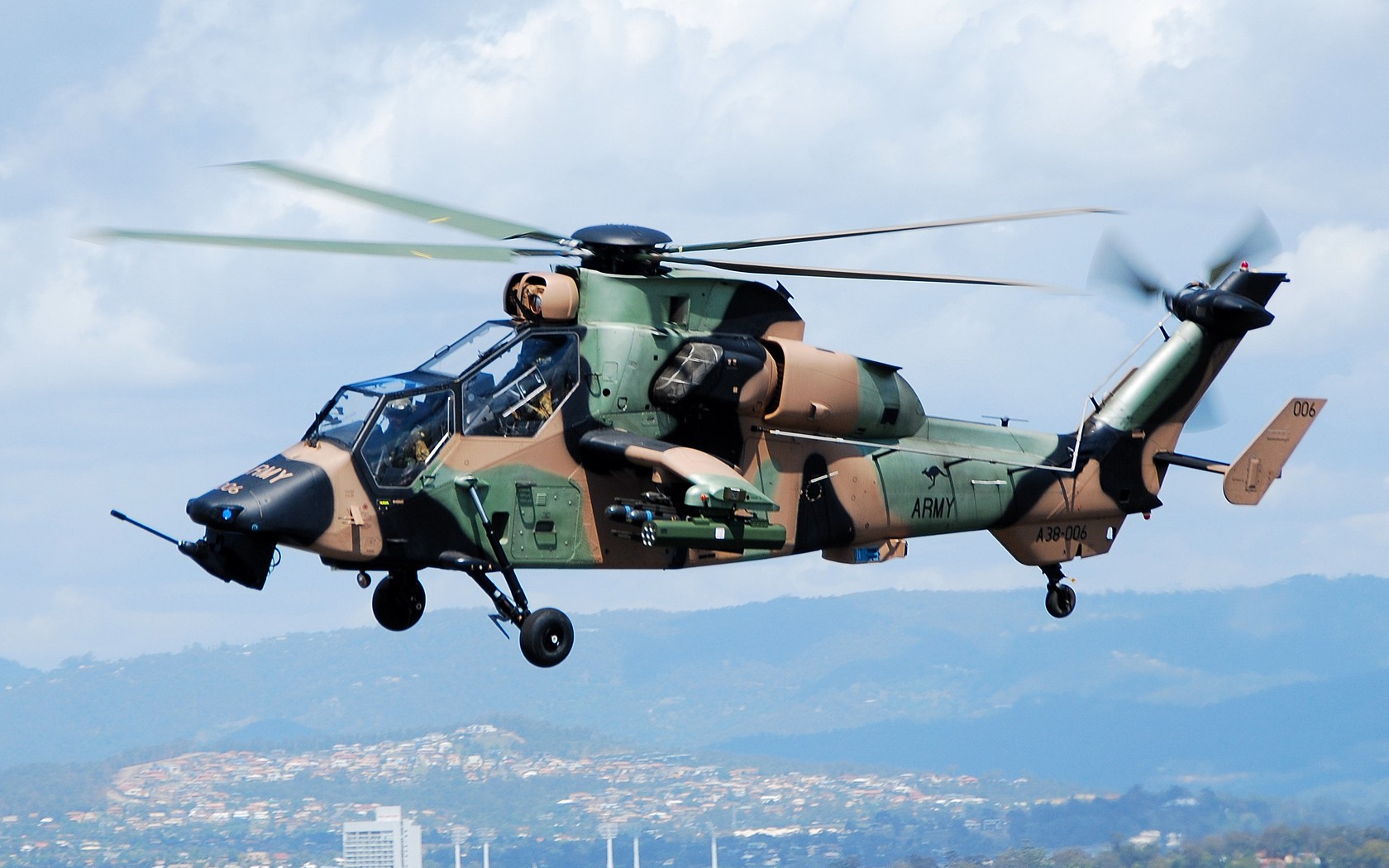 Eurocopter Tiger Helicopter Attack Helicopter 1680x1050