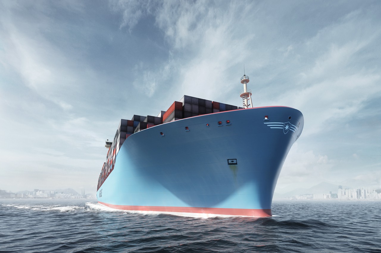 Maersk Maersk Line Container Ship Sea Sky Ship Merchant Ship 1280x850