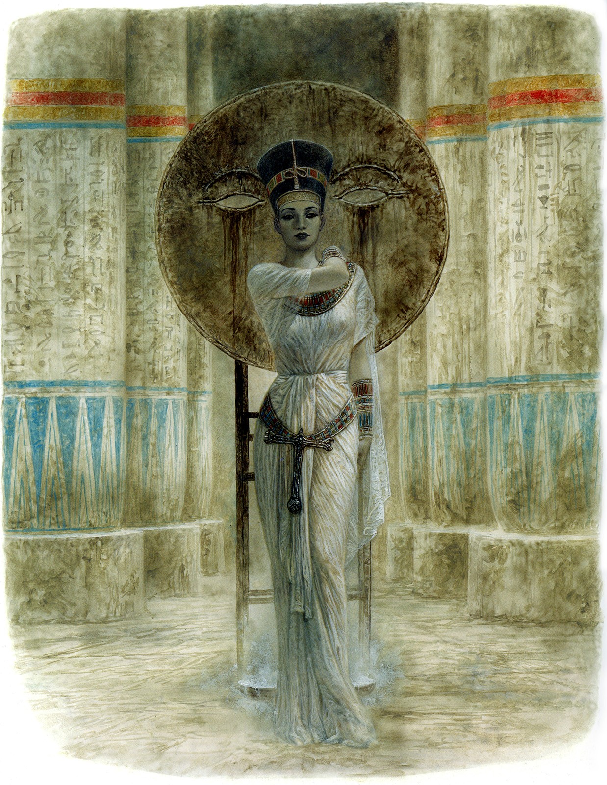 Luis Royo Fantasy Art Women Egyptian Malefic Time 1238x1600