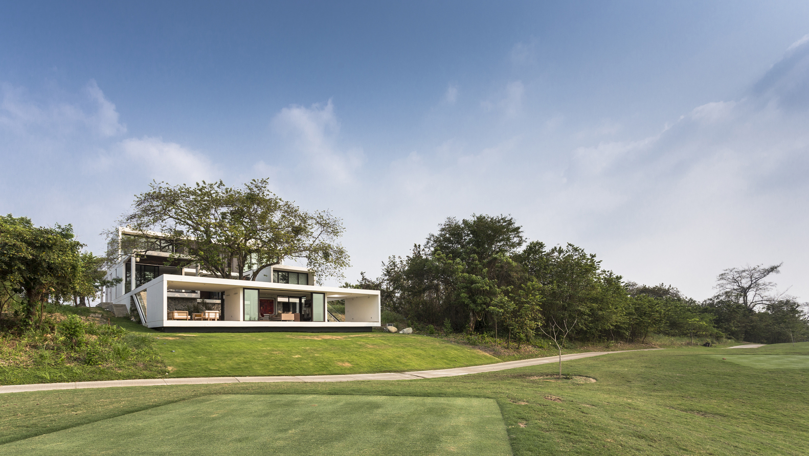 House Architecture Modern Golf Course 1582x892