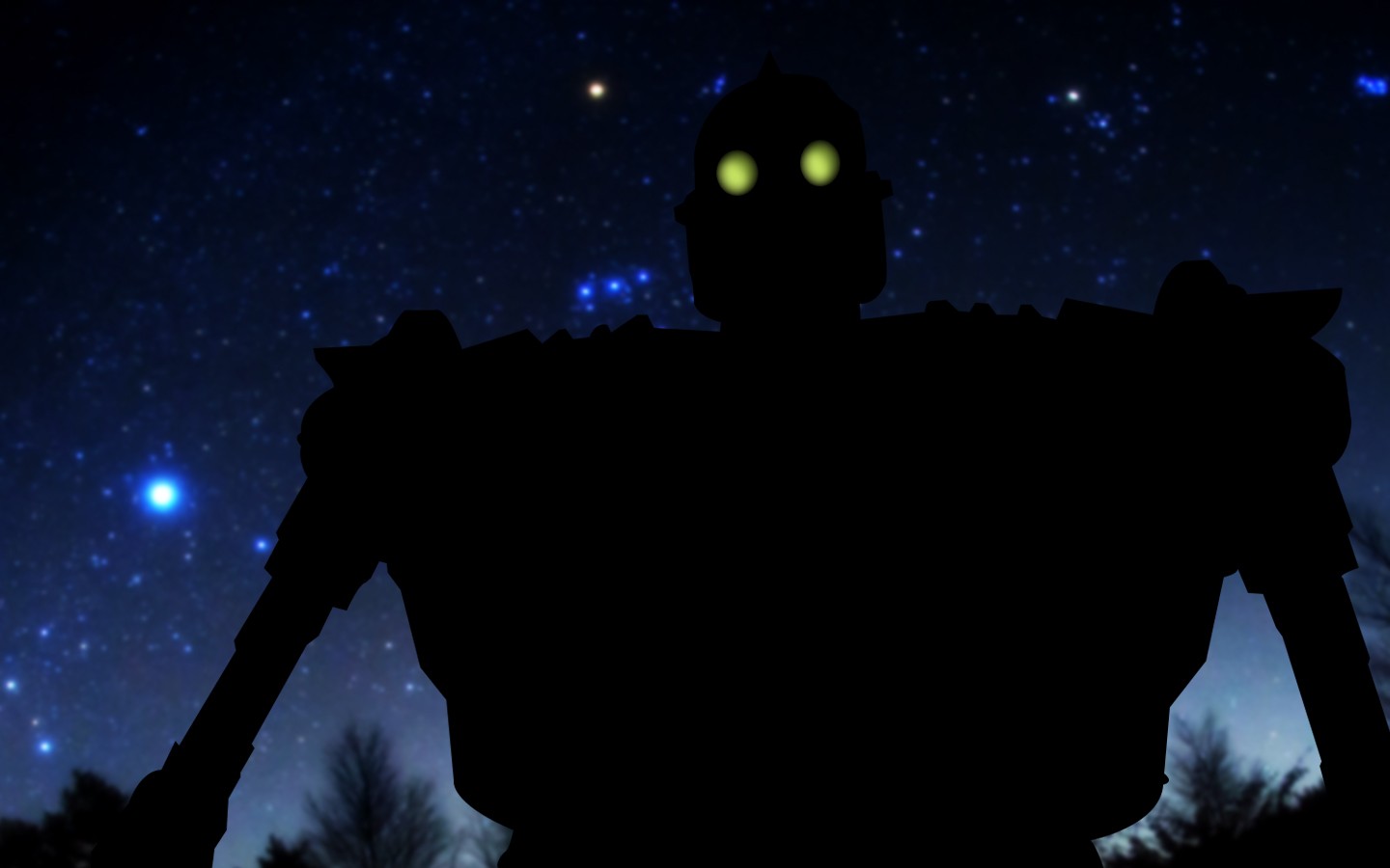The Iron Giant Glowing Eyes Robot 1440x900