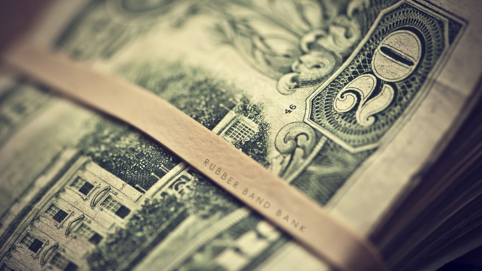 Depth Of Field Dollar Bills Dollars Money Paper Macro 1920x1080