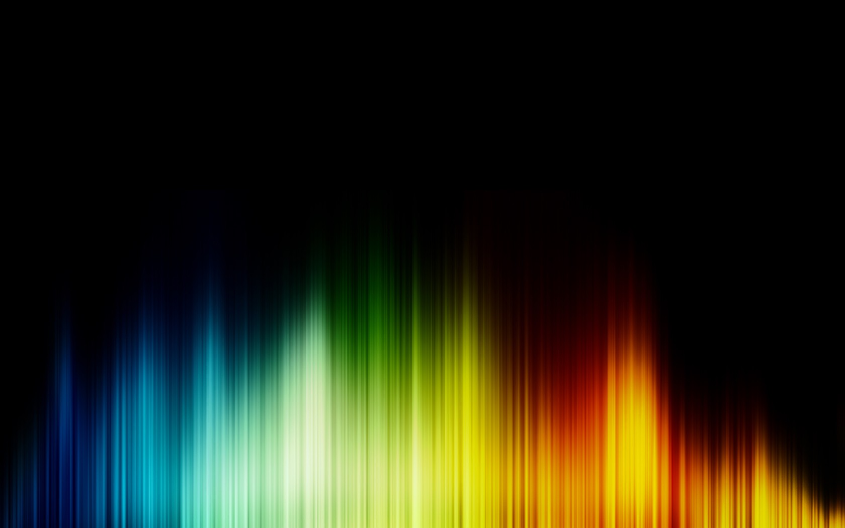 Colorful Audio Spectrum Rainbows Abstract Digital Art Shapes Lines 1680x1050