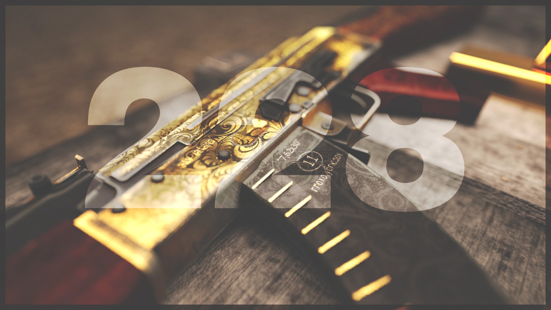 Gold Gun Numbers AKM 1920x1080