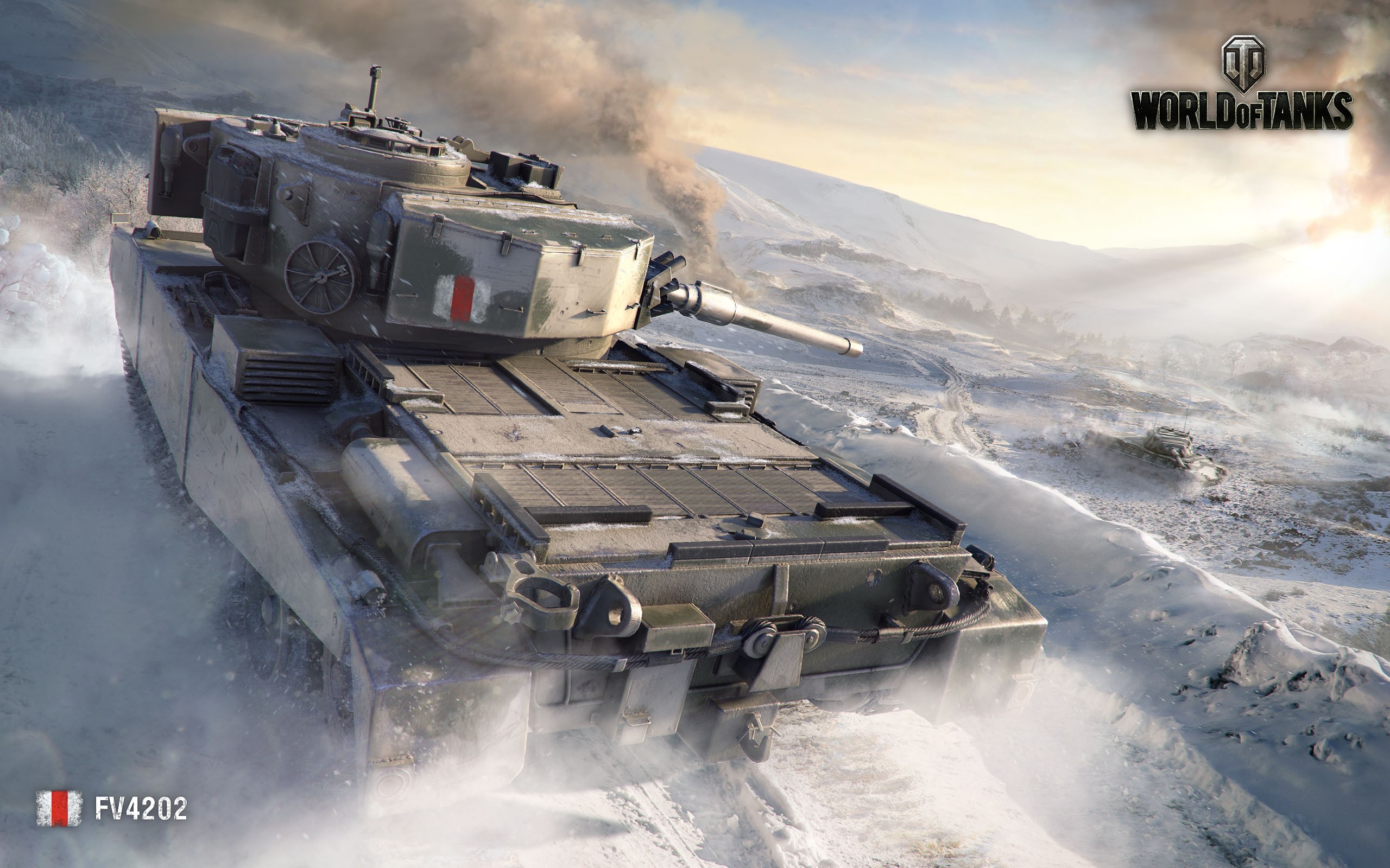 World Of Tanks FV4202 Wargaming Tank Winter 2560x1600