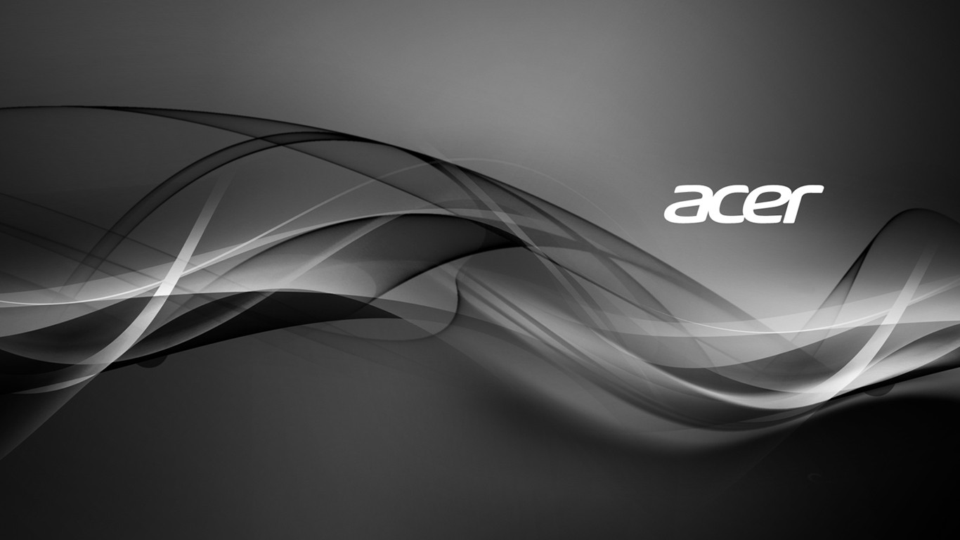 Acer Logo Monochrome 1366x768