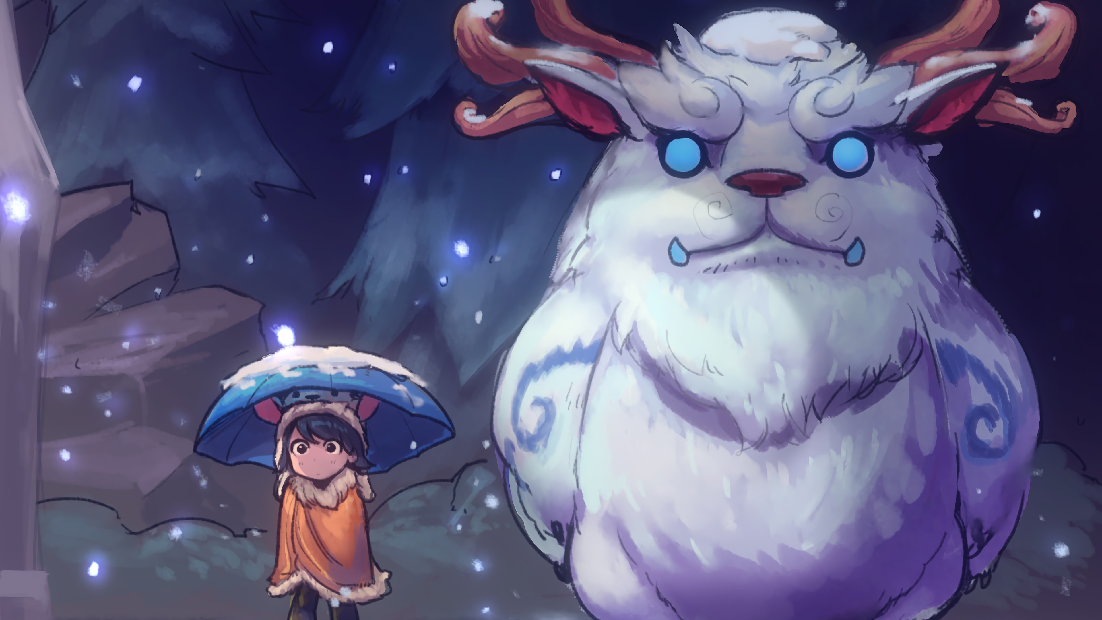 League Of Legends Nunu Video Games Video Game Art 3840x2160