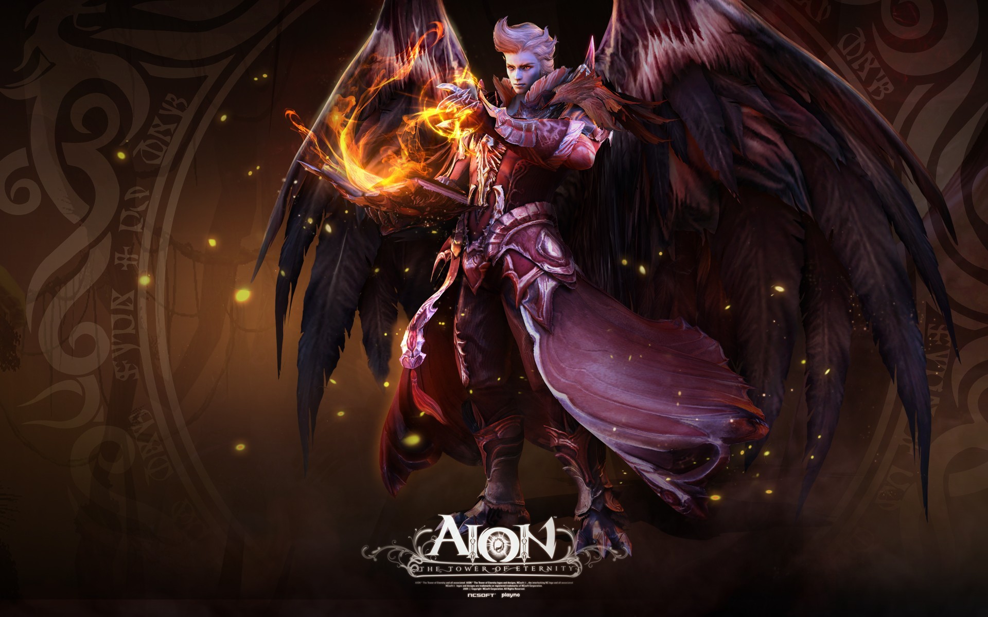 Aion Online Sorcerer Asmodian 1920x1200