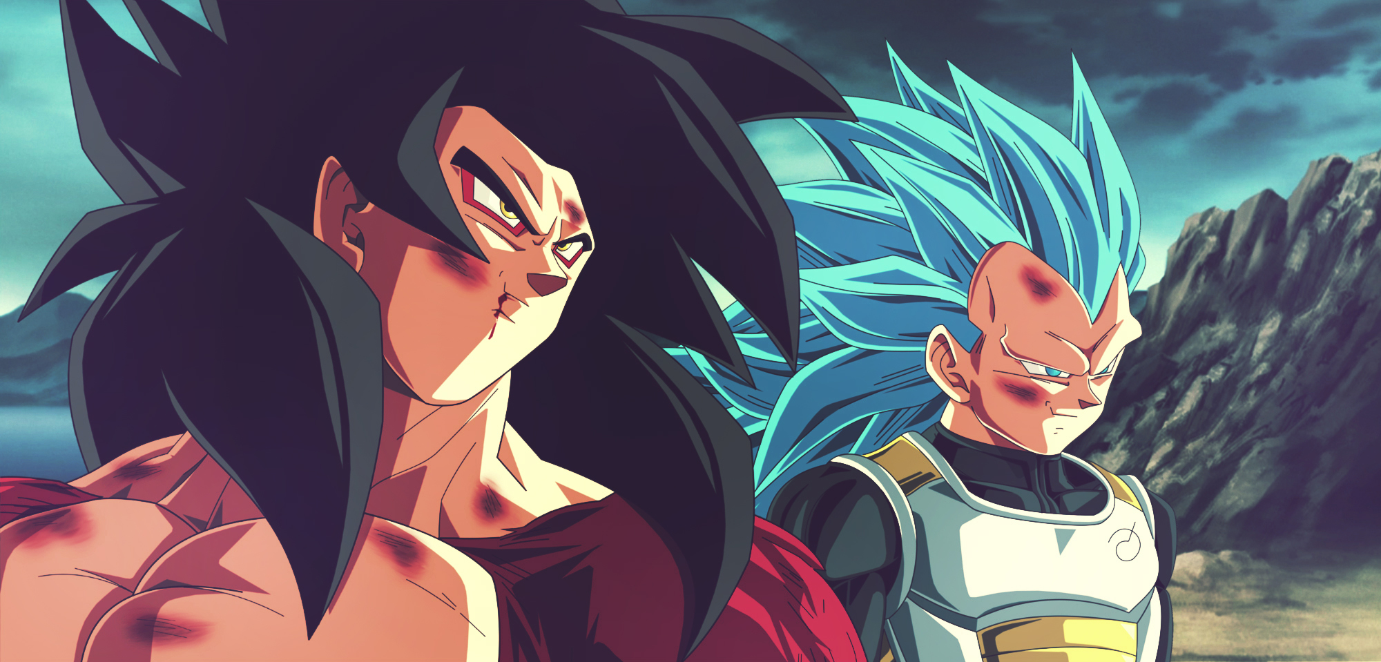 Dragon Ball Super Goku Vegeta Dragon Ball Super Saiyan 4 2000x959