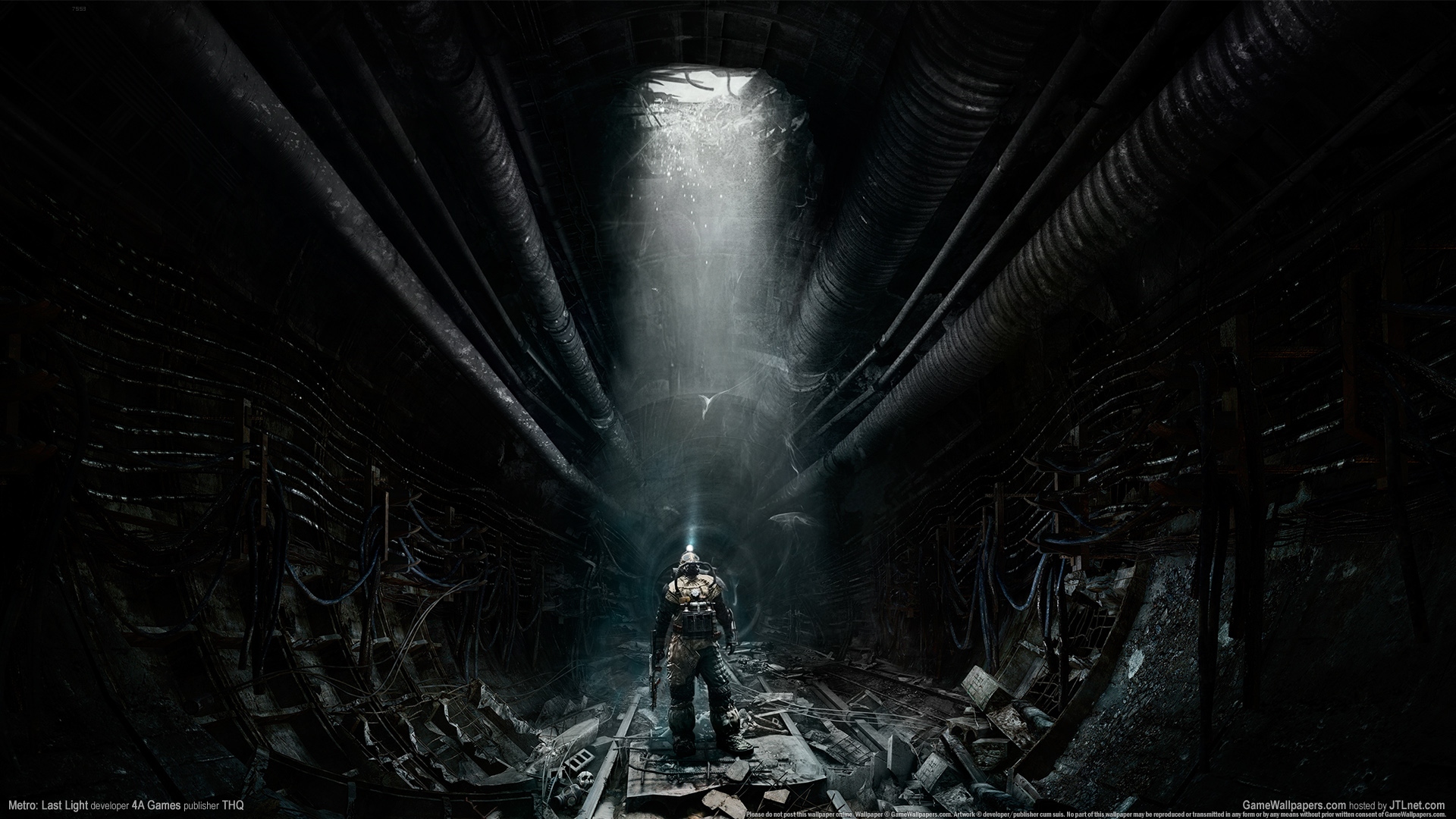 Metro Last Light Metro 2033 Metro Gas Masks Apocalyptic Video Games Futuristic Horror Video Game Art 1920x1080