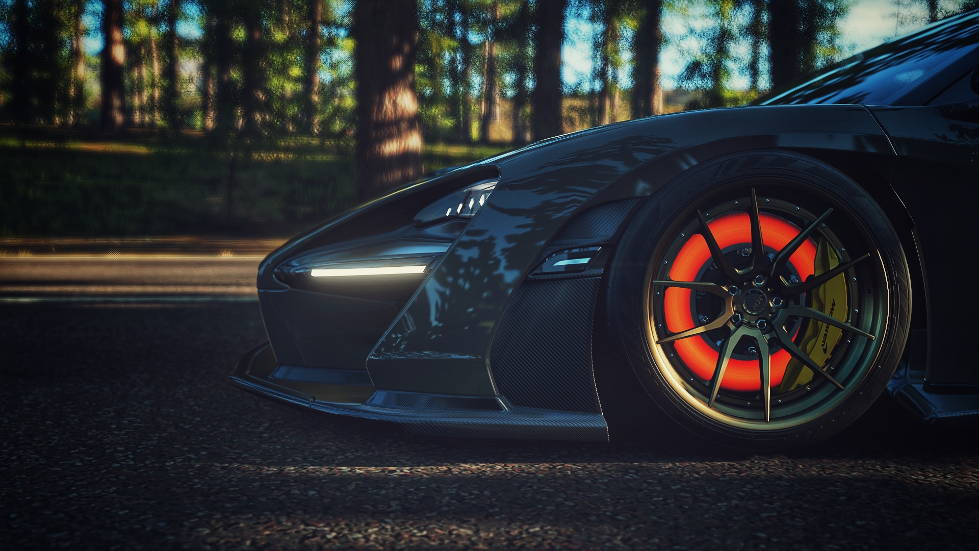 McLaren Senna McLaren Senna Forza Horizon 4 Car Video Games Brake Glow 1920x1080