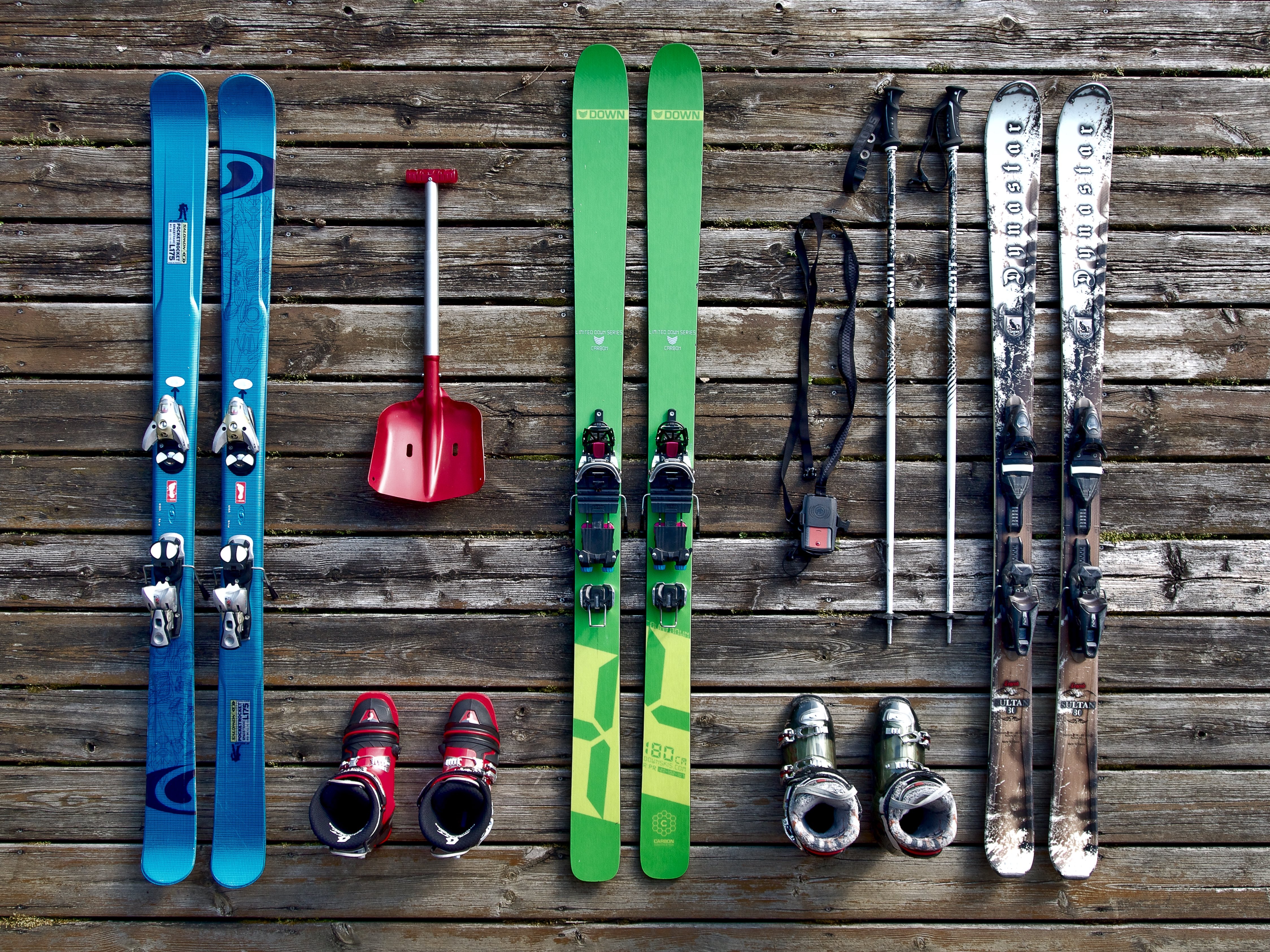 Ski Skiing Boots Sport 4496x3372
