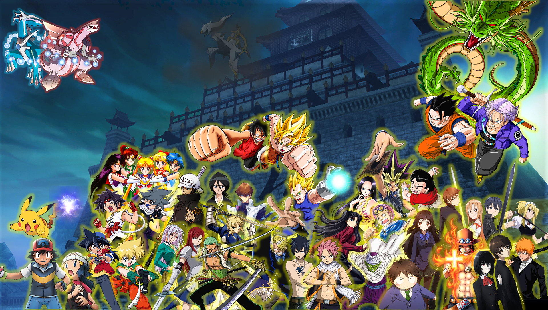 Download Natsu Dragneel and Lucy Heartfilia Dragon Anime Art Wallpaper