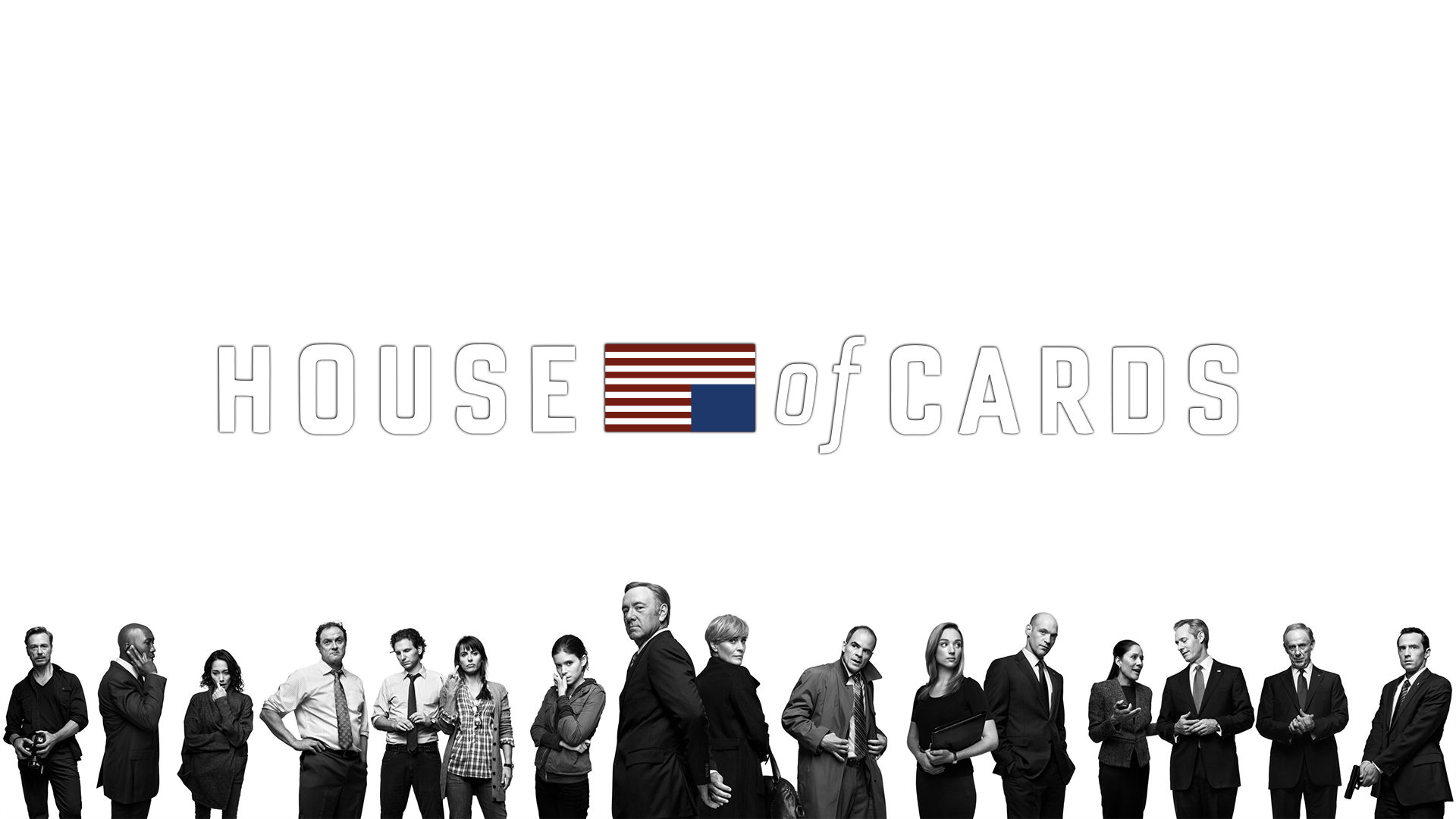 House Of Cards Zoe Barnes Frank Underwood Claire Underwood Doug Stamper Kevin Spacey TV Monochrome R 1920x1080
