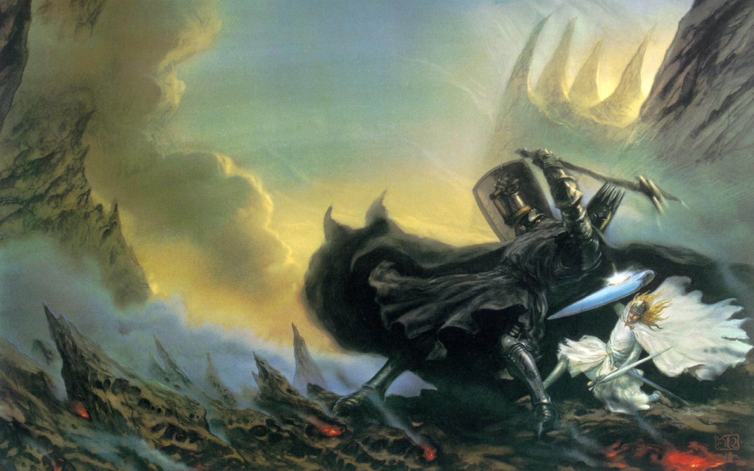J R R Tolkien The Silmarillion Artwork Morgoth John Howe 2560x1600
