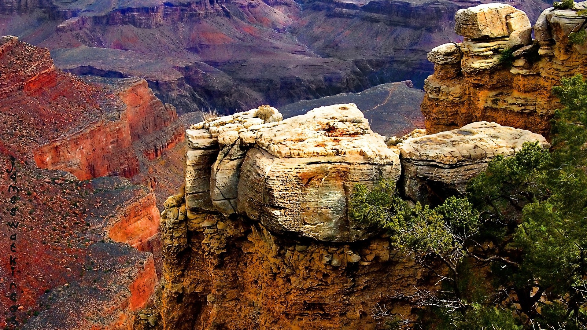 Mountains Nature Grand Canyon Grand Canyon National Park Arizona 1920x1080