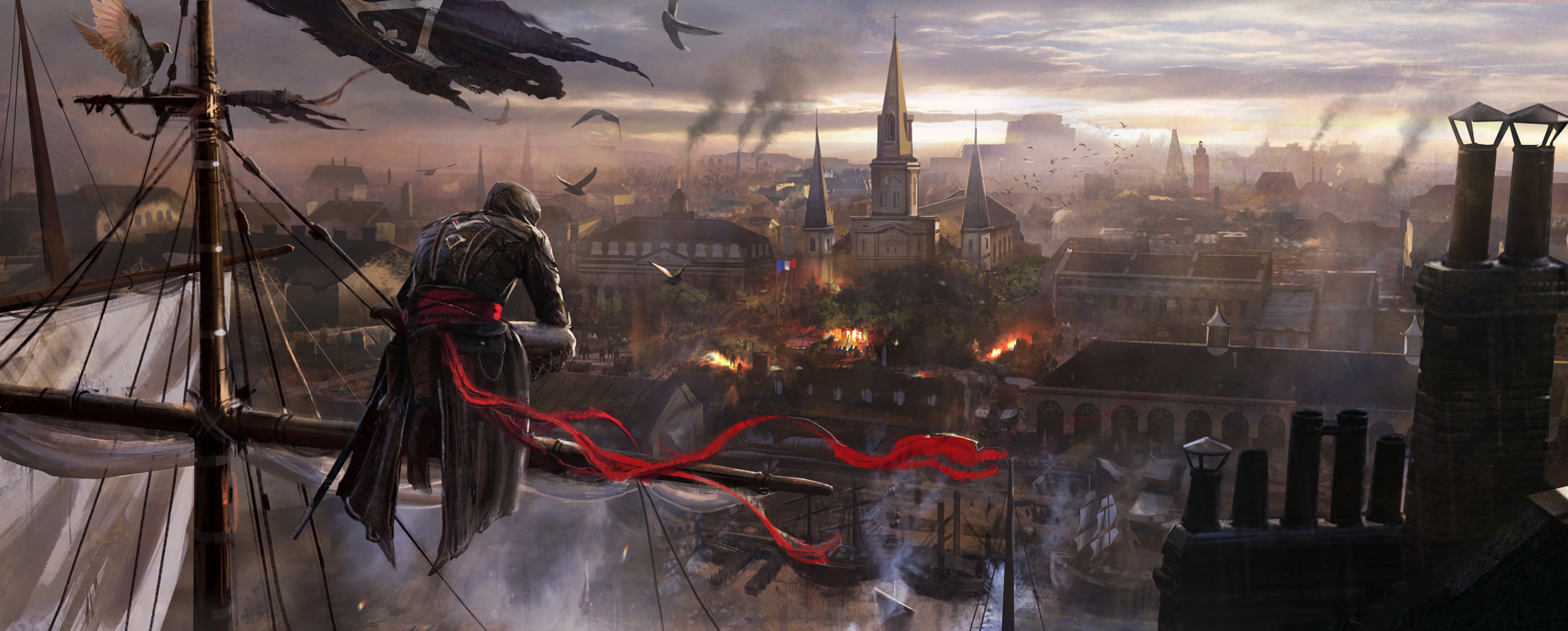 Video Game Assassins Creed Unity 3840x1546
