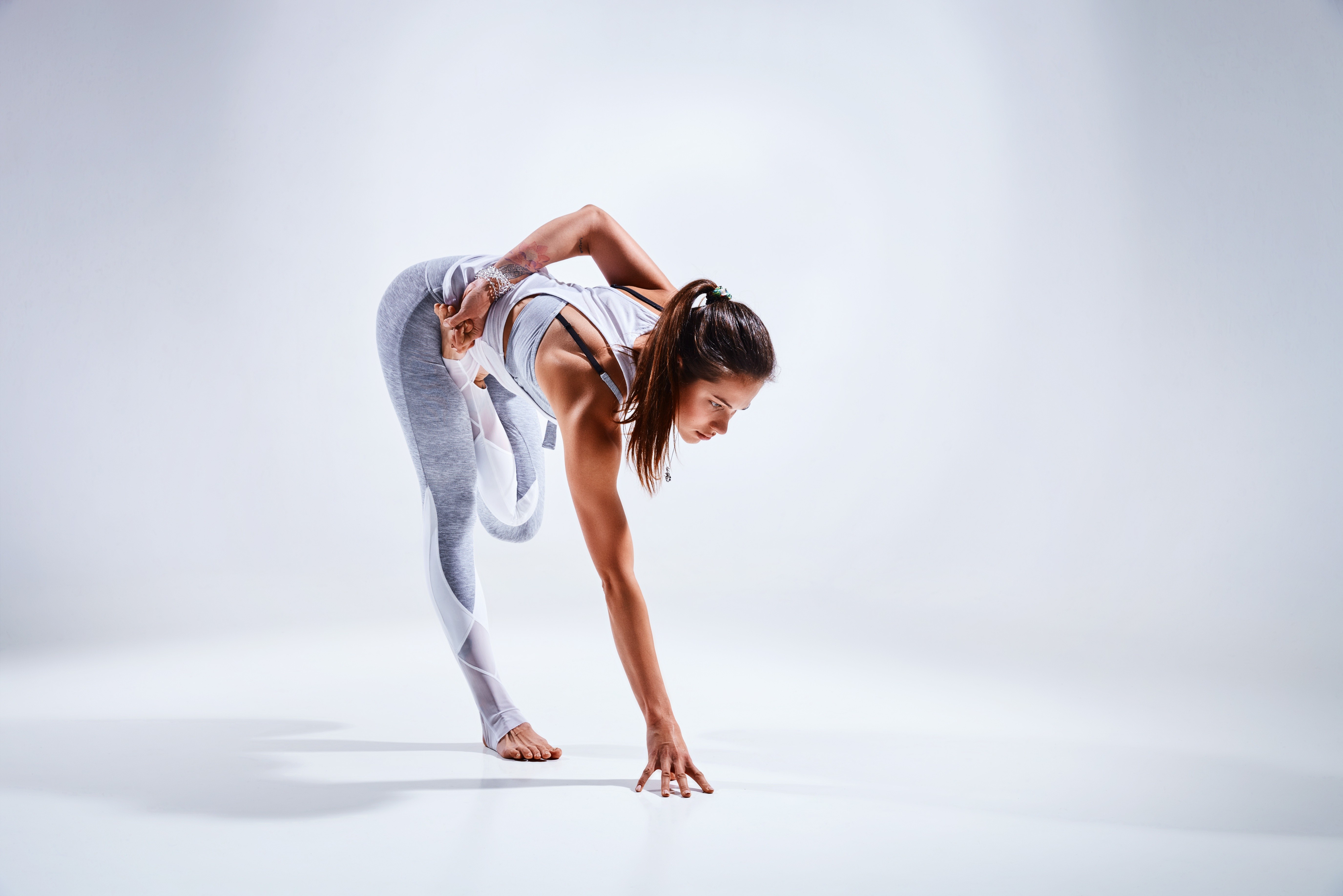 Yoga Sport Sports Exercising Women Ponytail 5501x3668