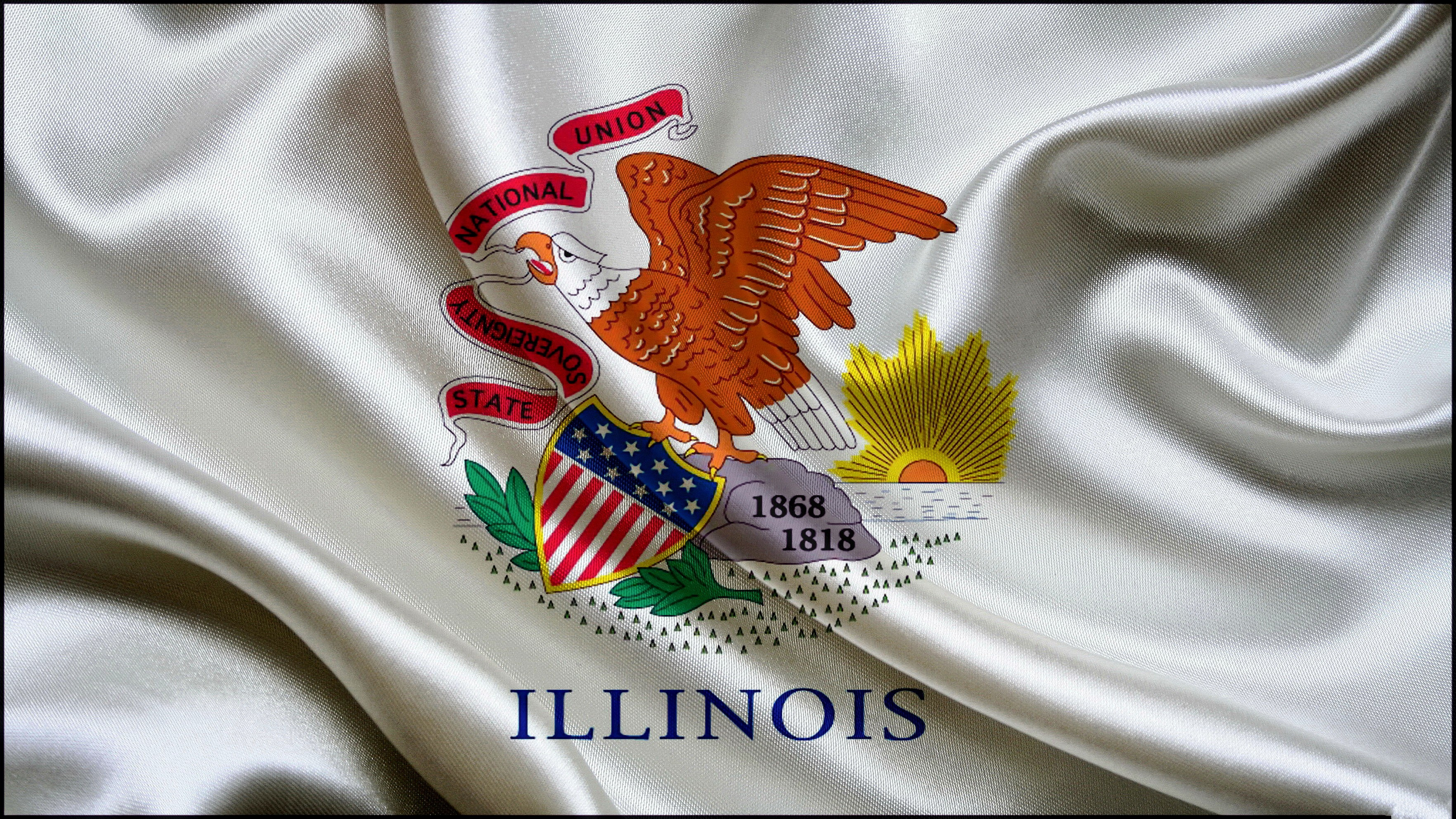 Flag Illinois White Eagle 3527x1984