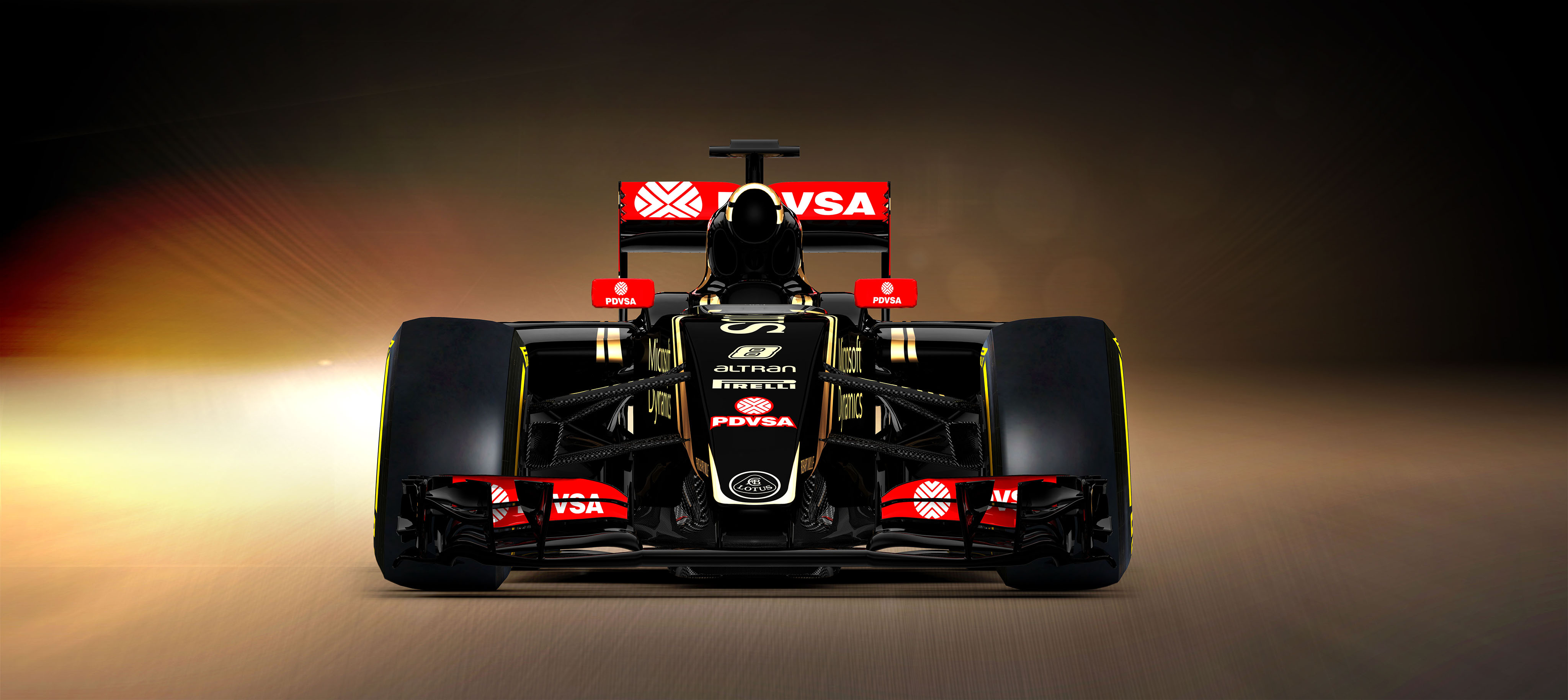 Lotus E23 Hybrid Formula 1 Race Car 4096x1827