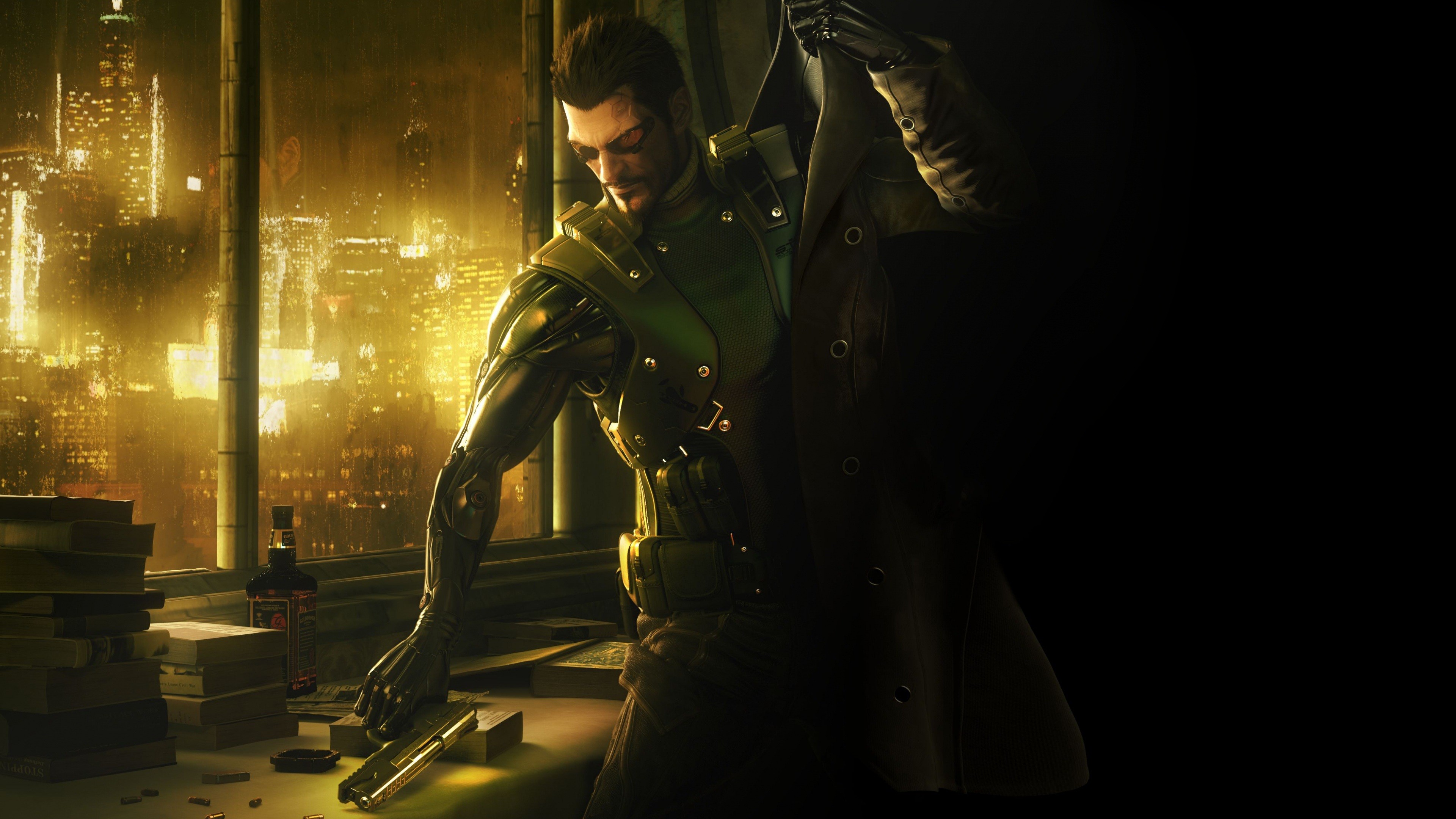 Deus Ex Deus Ex Human Revolution Adam Jensen Video Games 3840x2160