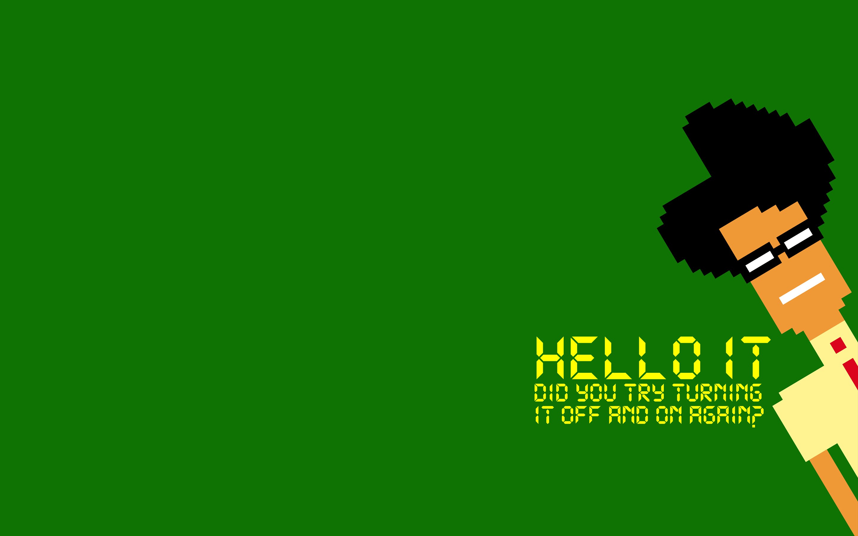 The IT Crowd TV 8 Bit Minimalism 2880x1800