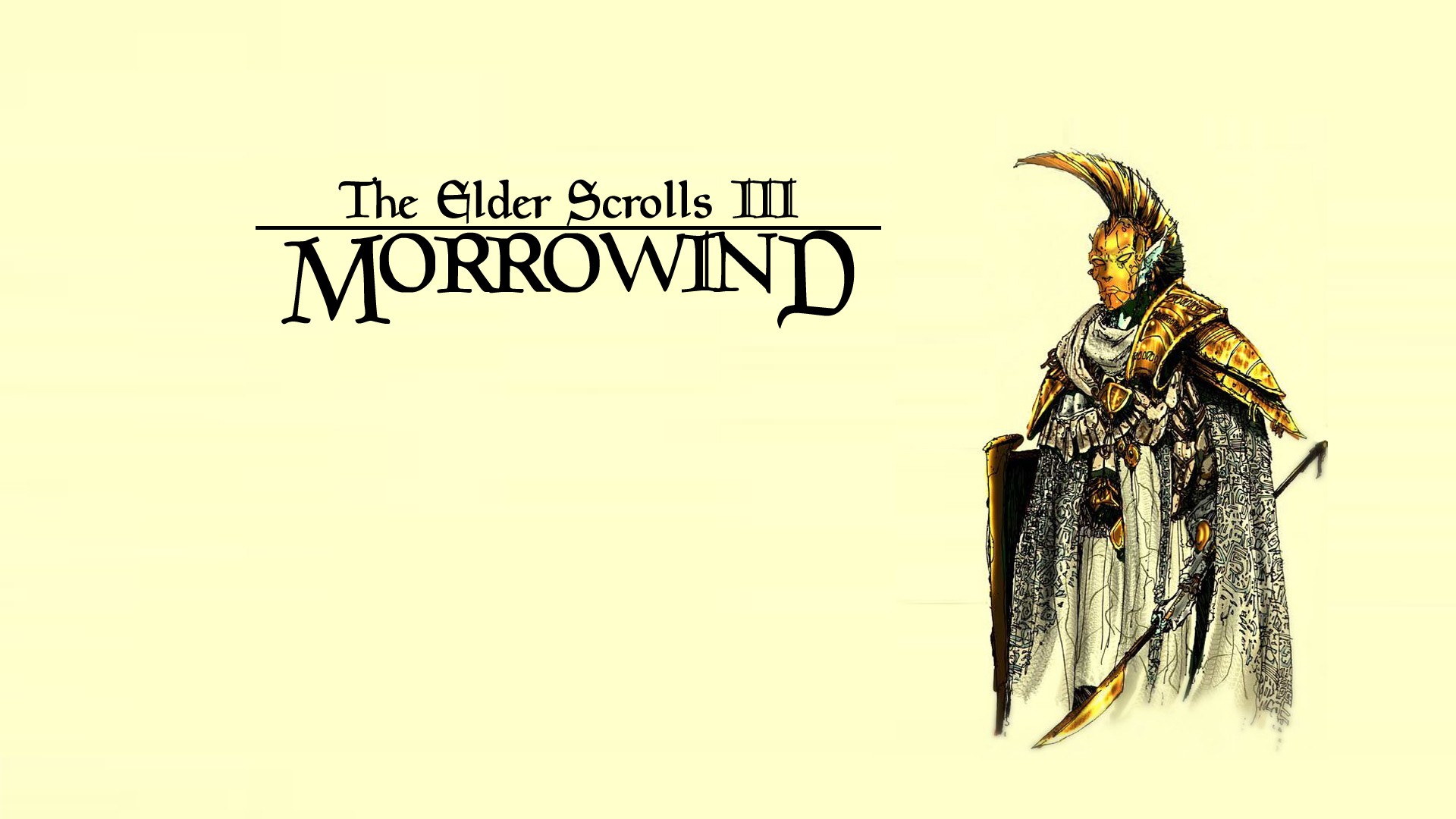 The Elder Scrolls Iii Morrowind Video Game Art RPG Simple Background 1920x1080