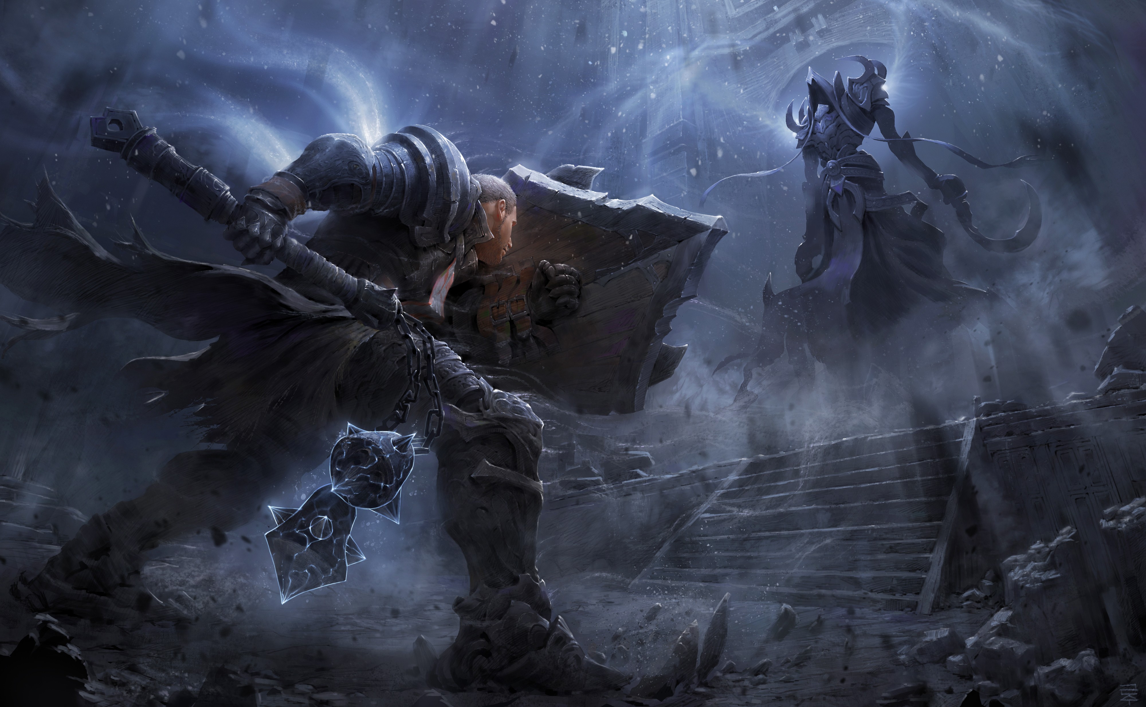 Artwork Video Games Diablo Iii Diablo 3 Reaper Of Souls Warrior 4000x2469