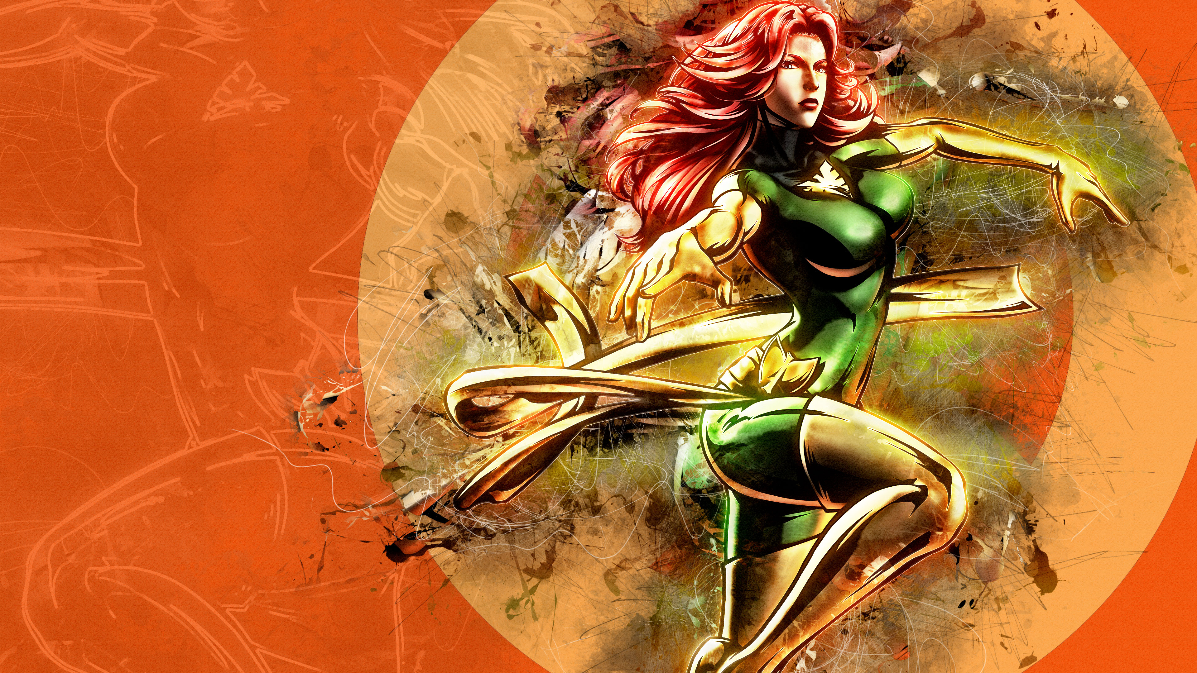 Hero Comics Artwork X Men Jean Grey Phoenix Marvel Vs Capcom 3 Fate Of Two Worlds Marvel Vs Capcom 3840x2160
