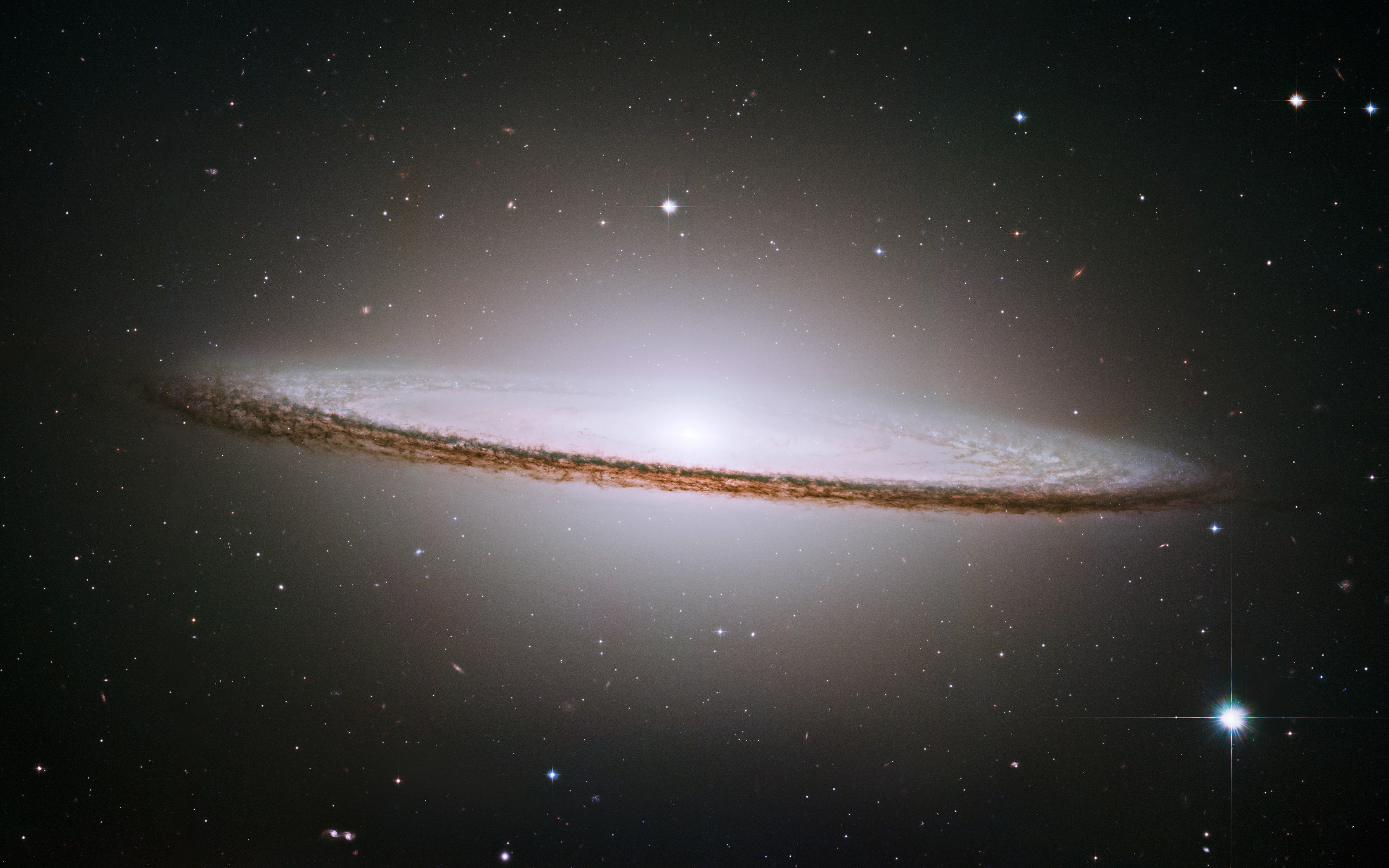 Space Sombrero Galaxy Galaxy 3580x2237