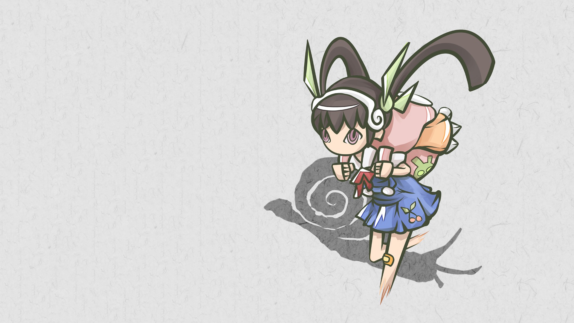 Monogatari Series Hachikuji Mayoi Anime Girls Snail Twintails 1920x1080