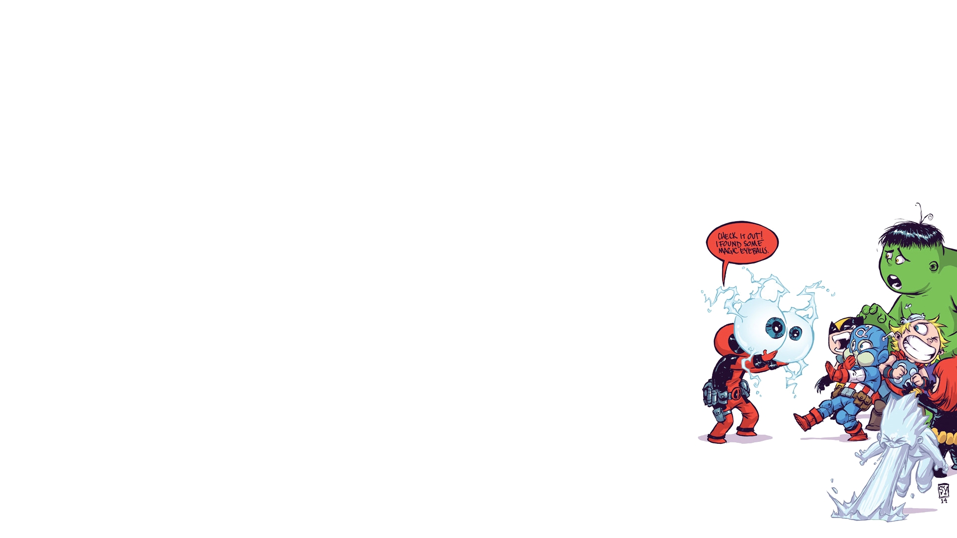 Deadpool Hulk Captain America Iceman Marvel Comics Wolverine Thor 1920x1080