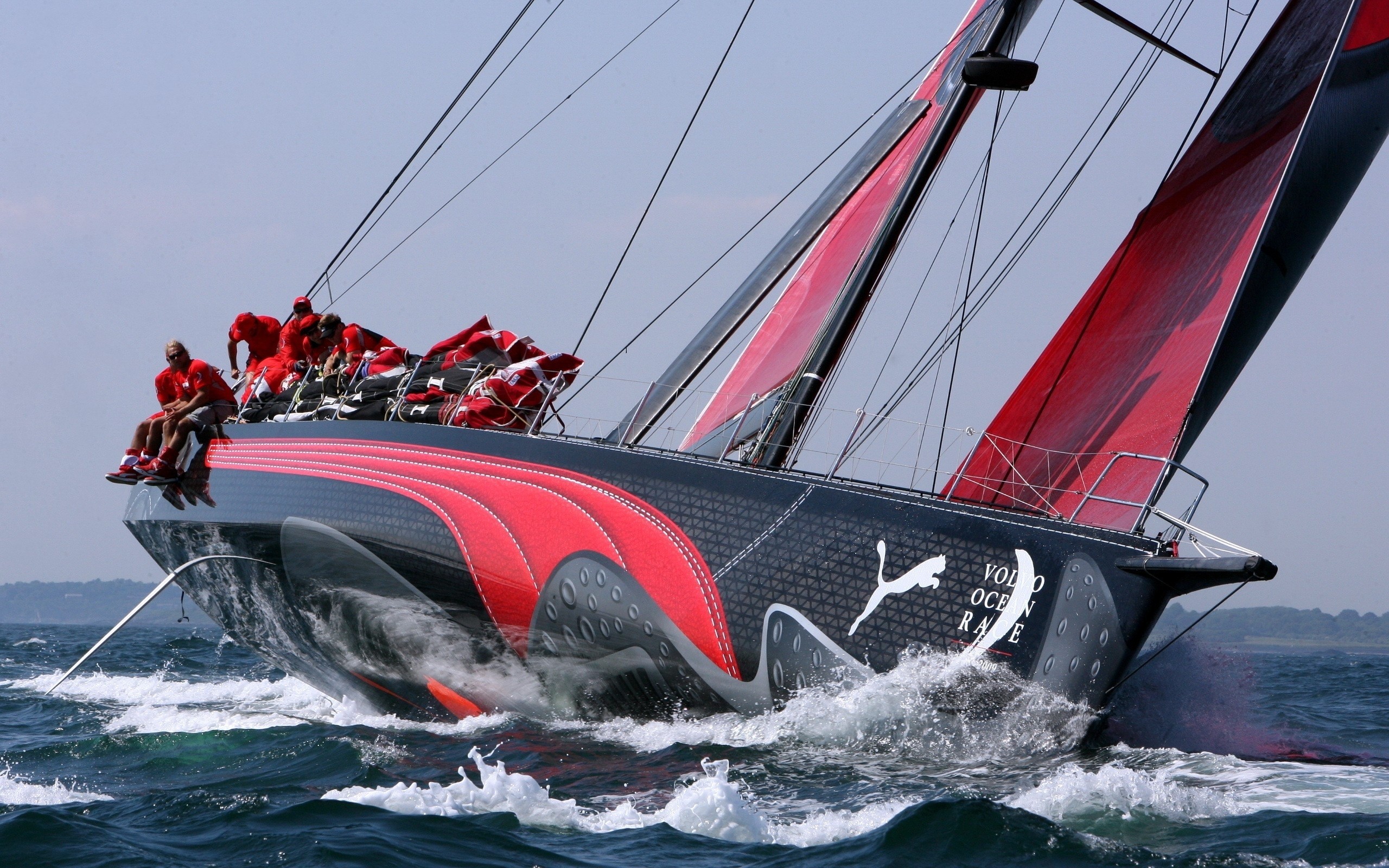 Sailing Puma Race Boats Sailboats 2560x1600