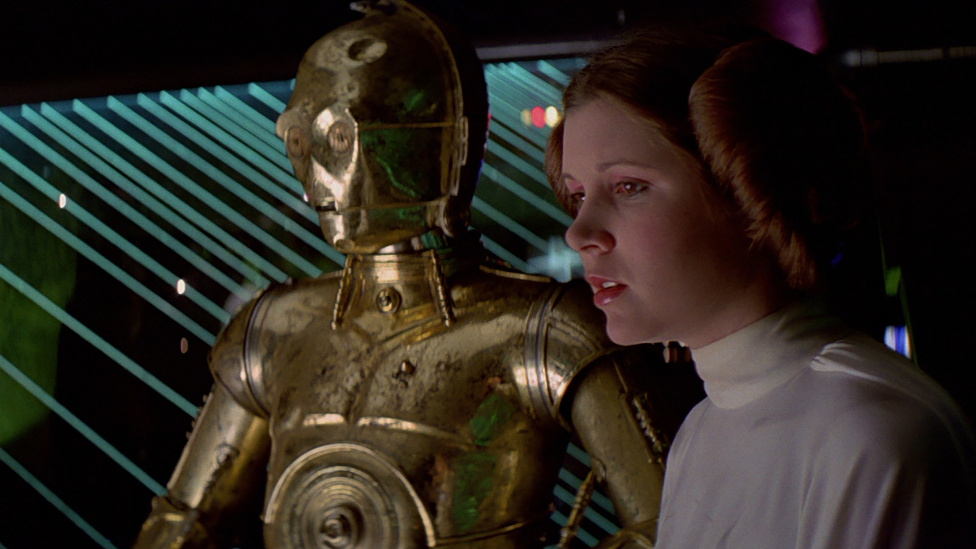 C 3PO Princess Leia Droid Carrie Fisher 1920x1080