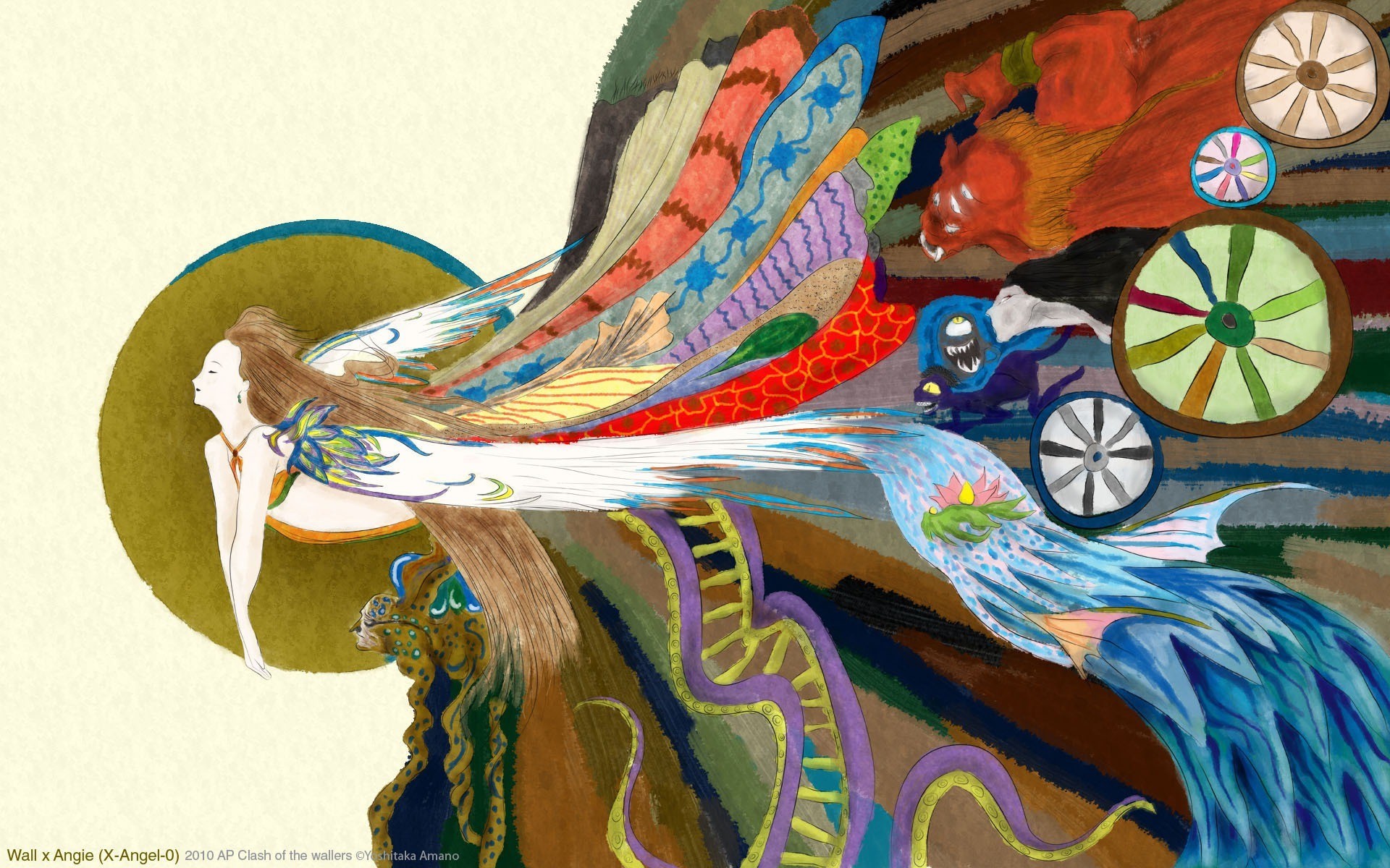Traditional Artwork Angel Fantasy Art 2010 Year Colorful 1920x1200