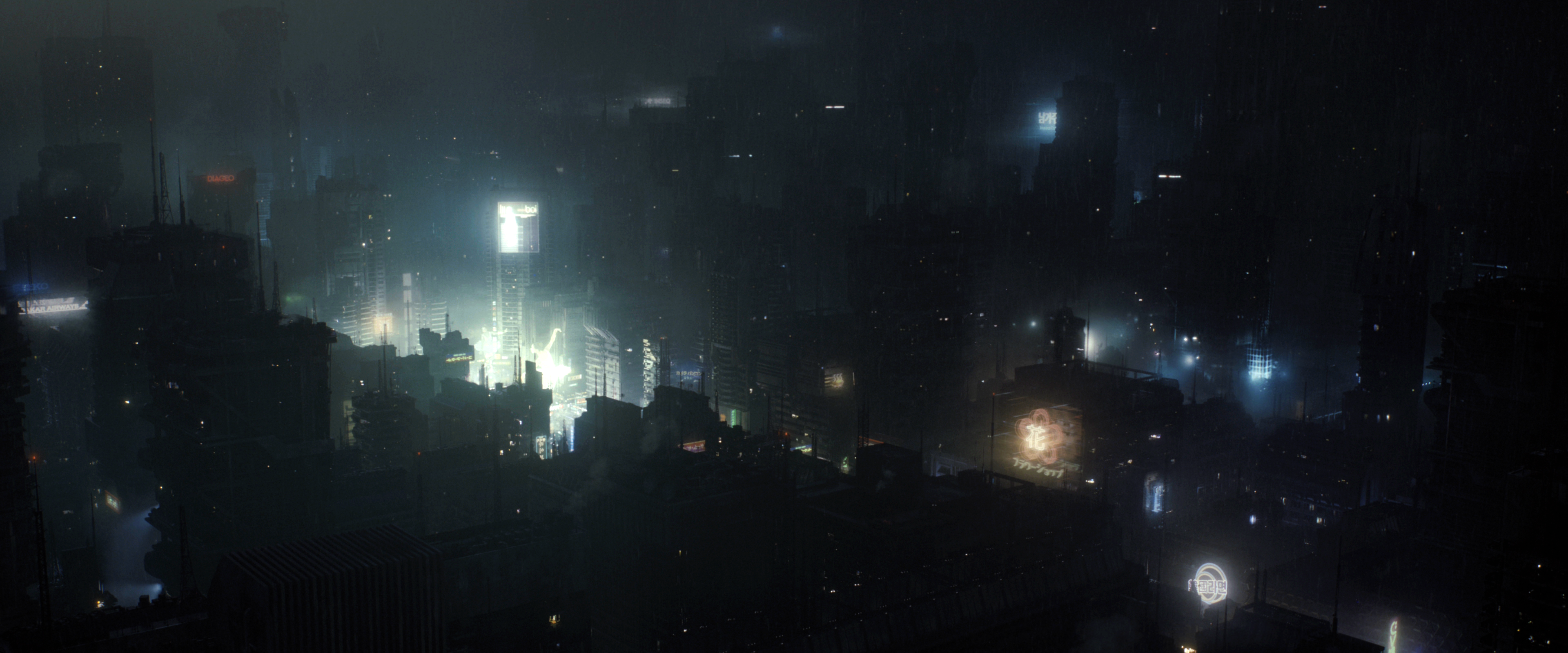 Bladerunner Blade Runner 2049 Cyberpunk Movies Dark Futuristic City Cityscape Night 2017 Year 3840x1600