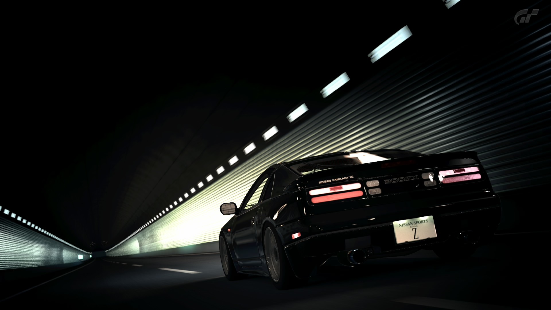 JDM Nissan Video Games Car Gran Turismo 5 Road Tunnel Nissan 300ZX Nissan Fairlady Z 1920x1080