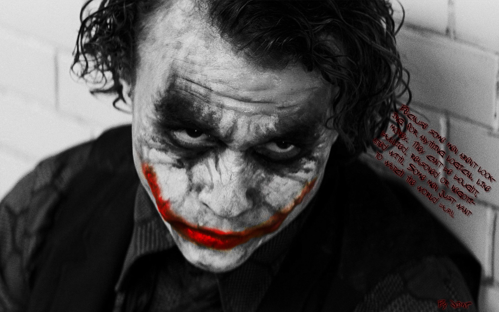 Batman Comic Art The Dark Knight Movies Joker Selective Coloring Heath Ledger 1680x1050