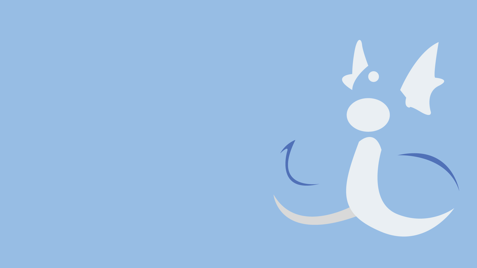 Dratini Pokemon Minimalist 1920x1080