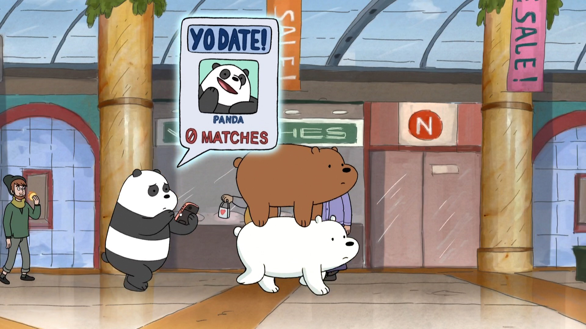 We Bare Bears Cartoon Humor Bears Panda 1920x1080