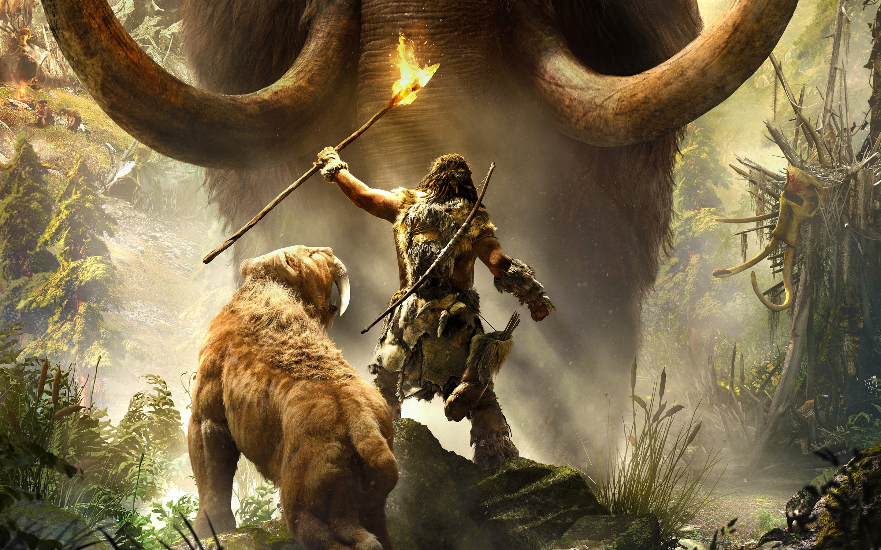 Far Cry Primal Video Games Video Game Art Video Game Heroes 2880x1800