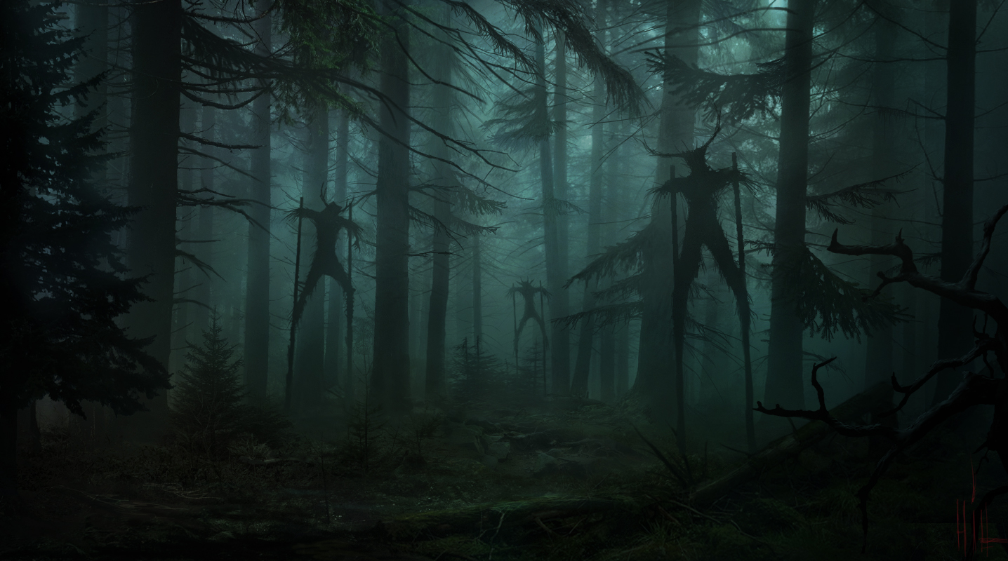 Wickerman Horror Forest Dark Mystery Yuri Hill Trees Antlers Branch 1436x800